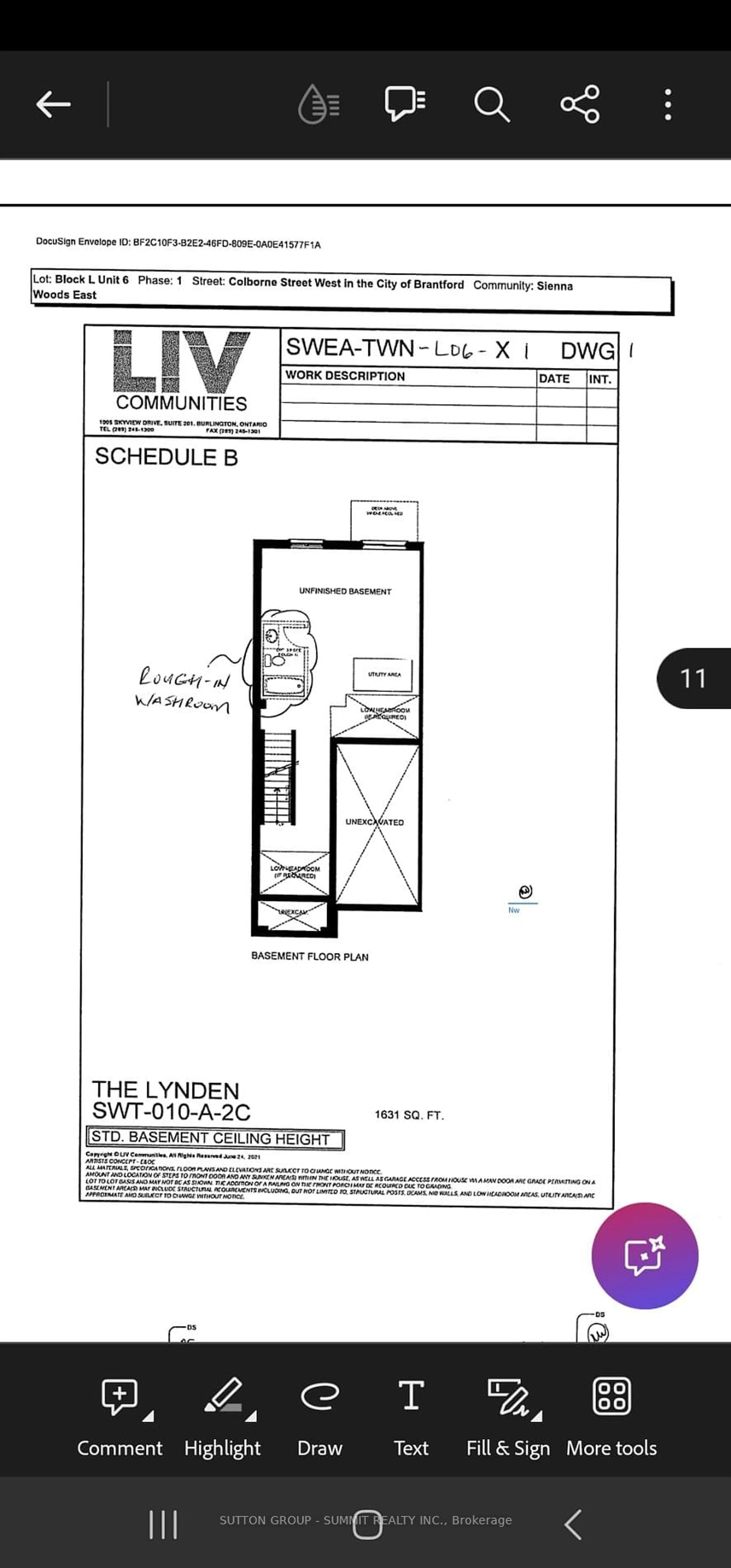 Floor plan for 620 Colborne St #66, Brantford Ontario N3T 5L5