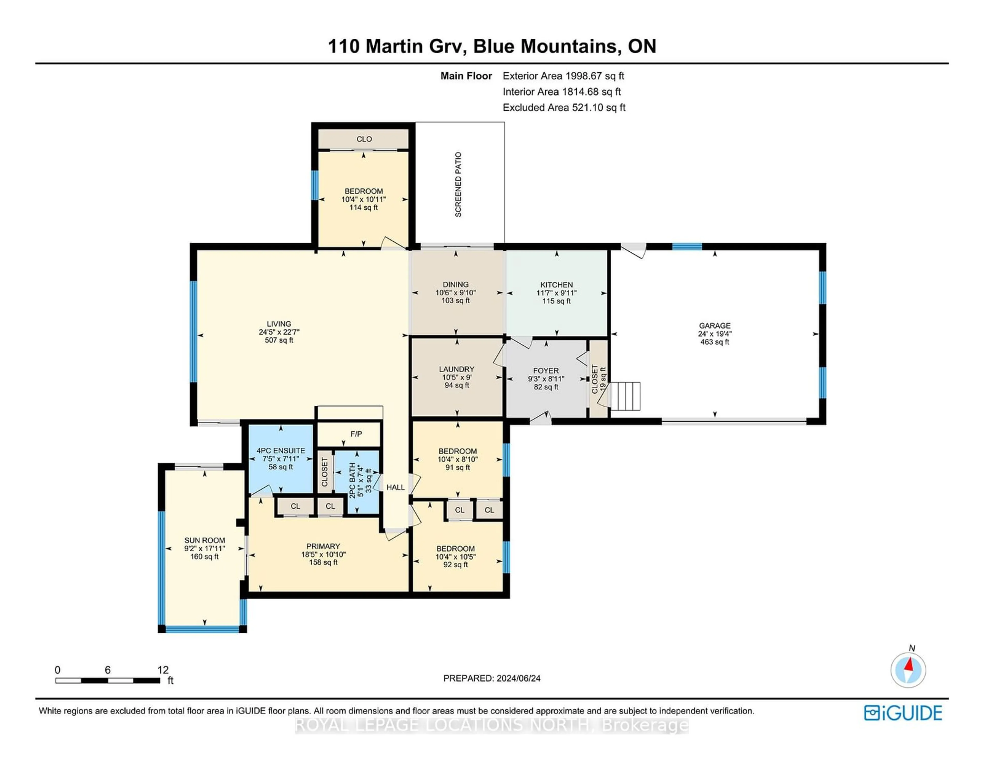 Floor plan for 110 Martin Grve, Blue Mountains Ontario L9Y 0N5