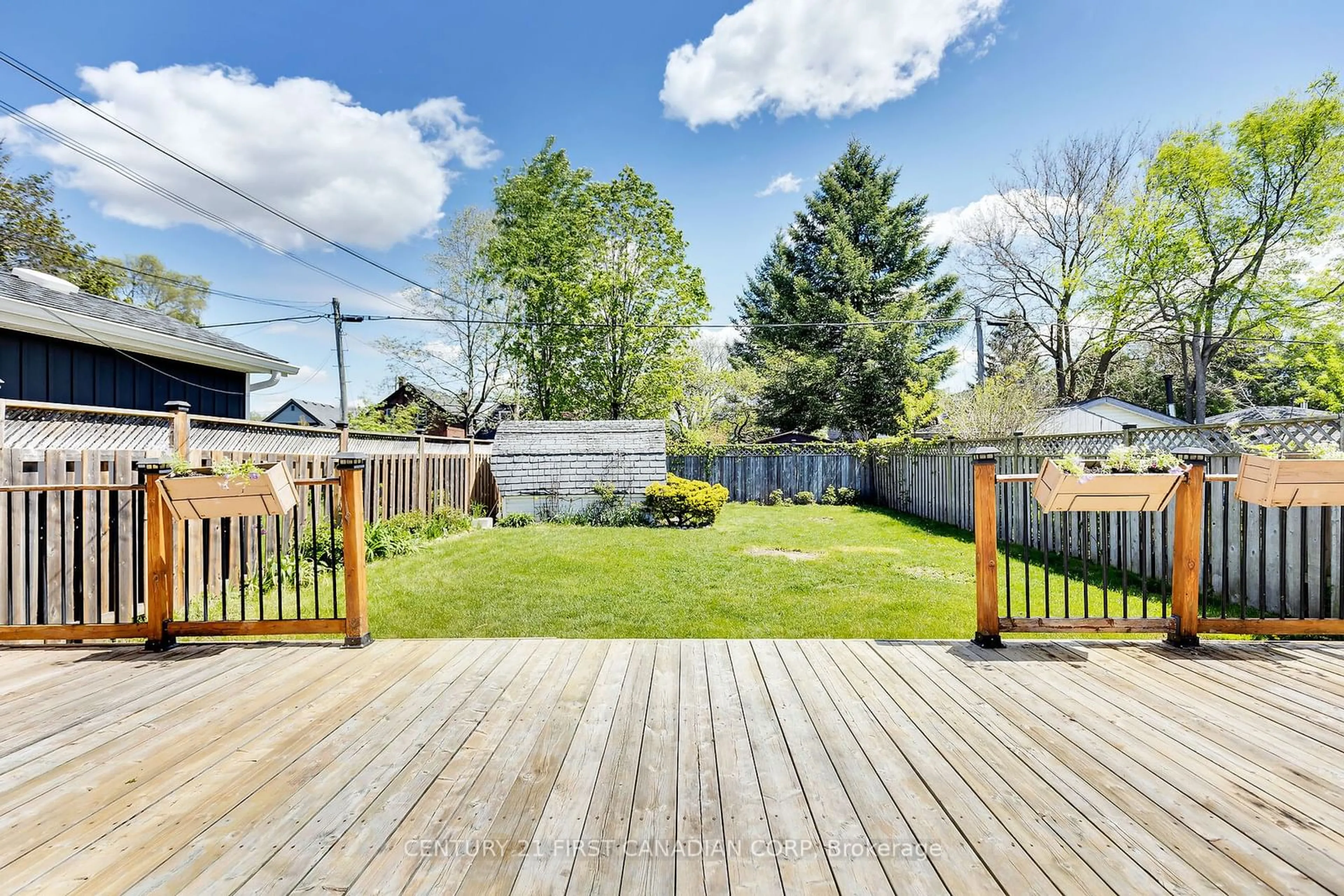 Fenced yard for 186 St Julien St, London Ontario N5Z 2M9