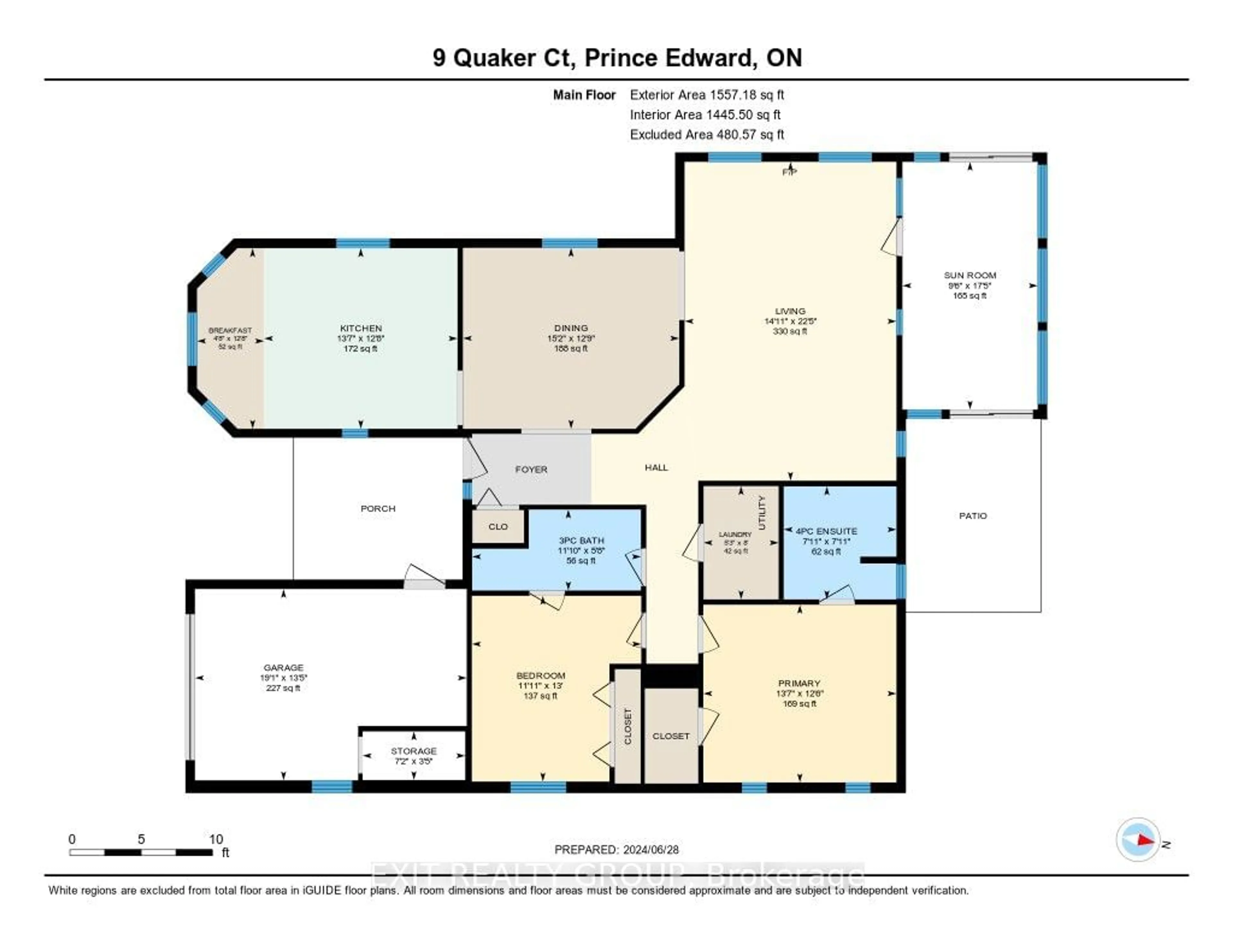 Floor plan for 9 Quaker Crt, Prince Edward County Ontario K0K 3L0