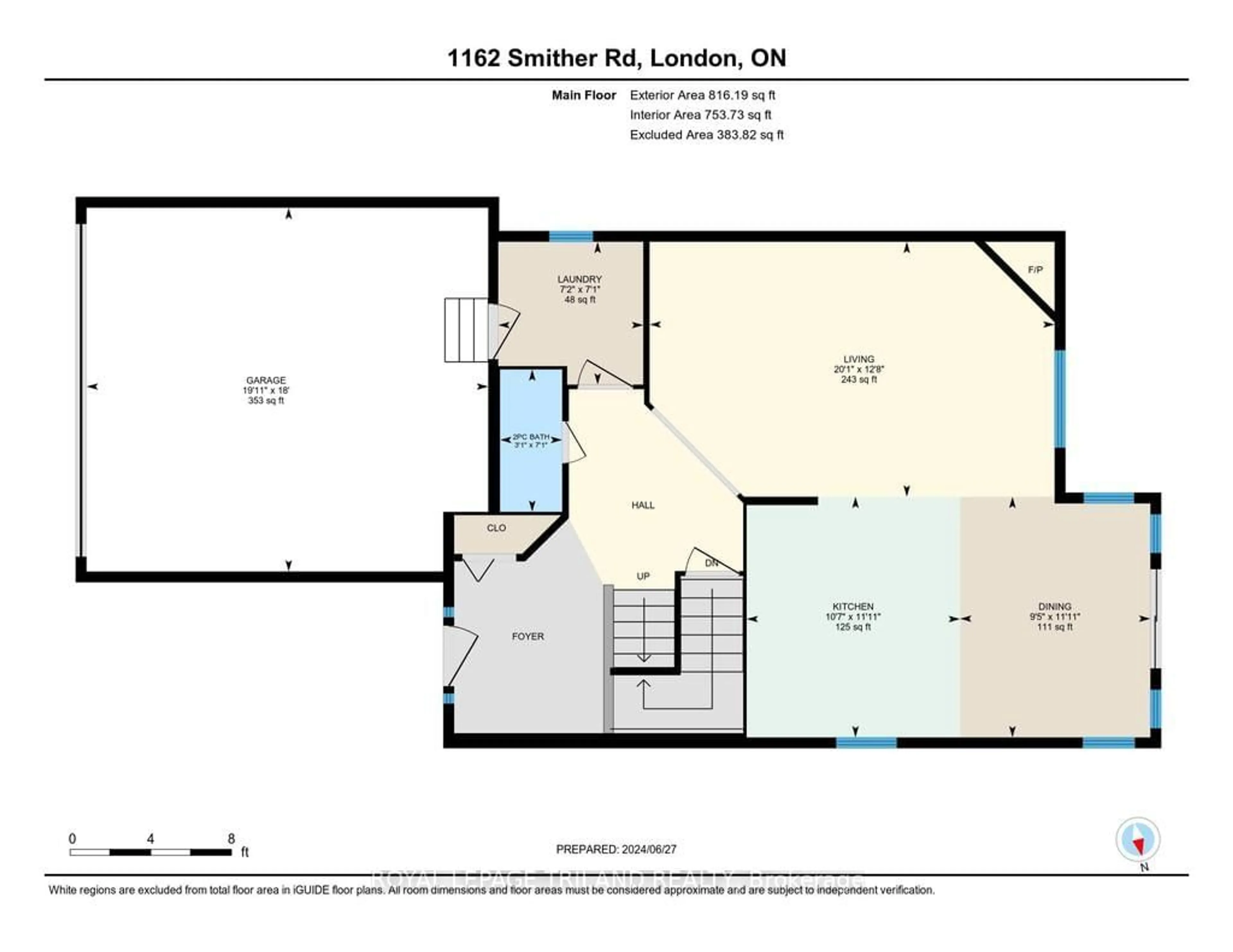 Floor plan for 1162 Smither Rd, London Ontario N6G 5R8