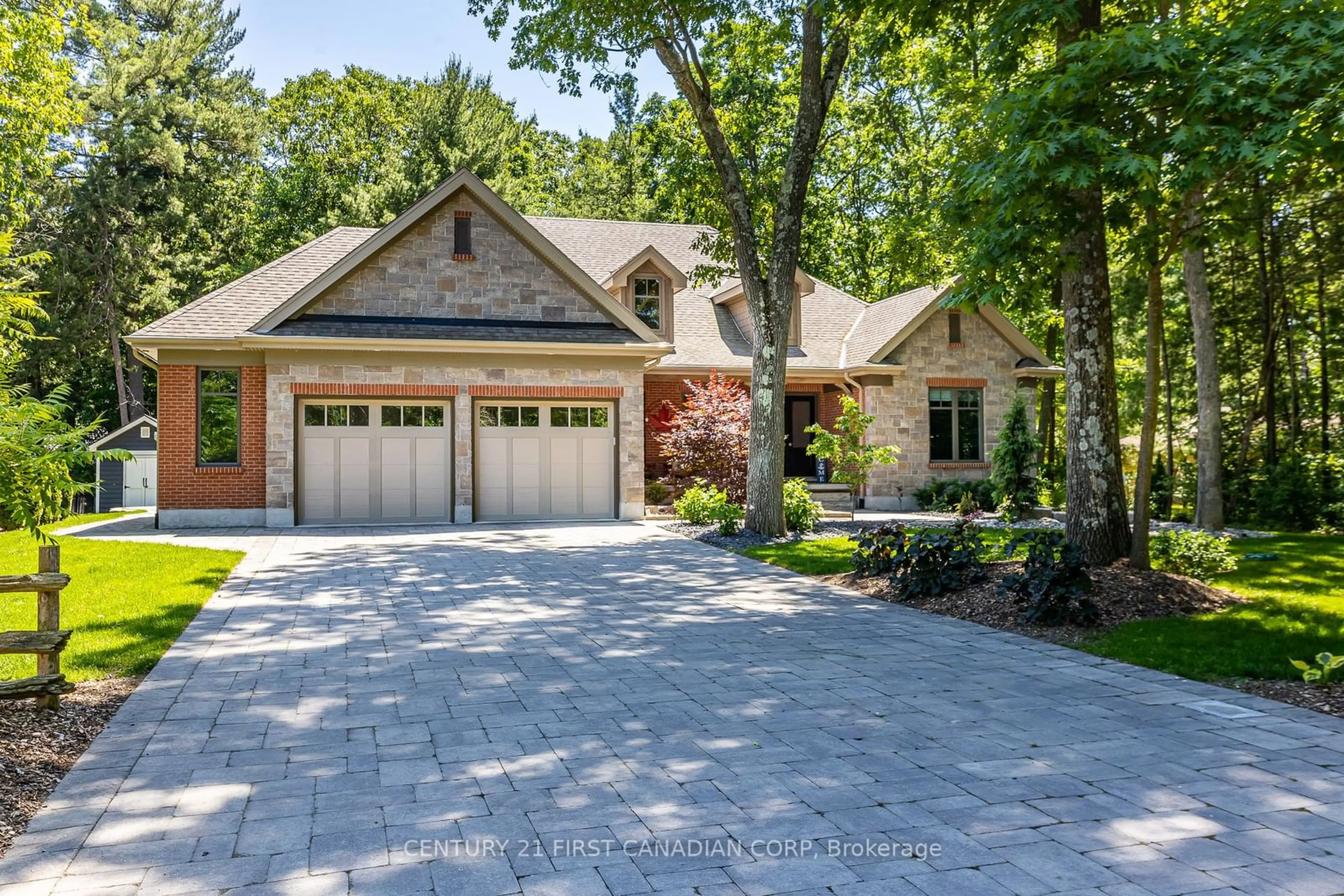 Home with brick exterior material for 8713 Timberwood Tr, Lambton Shores Ontario N0M 1T0