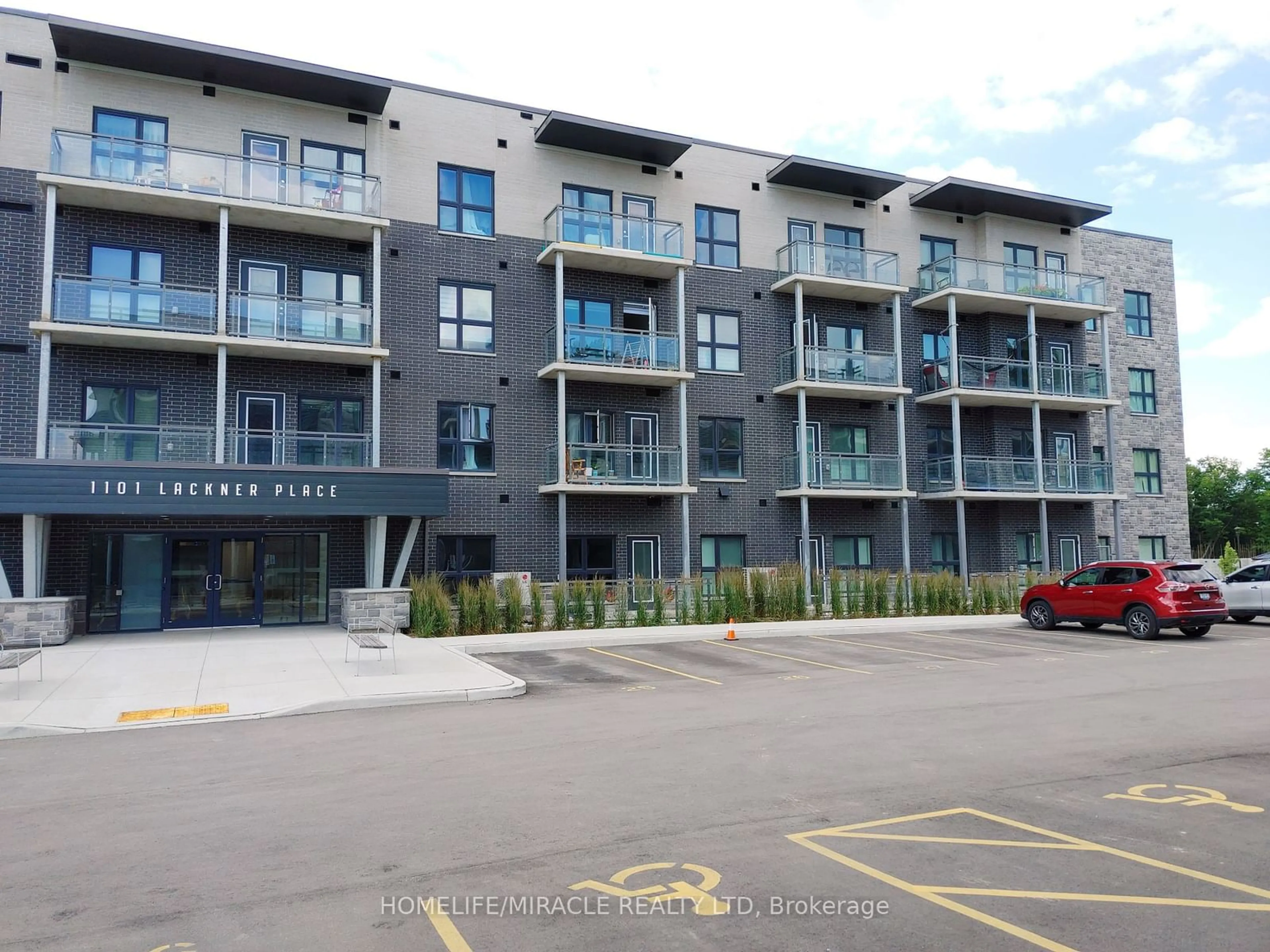 A pic from exterior of the house or condo for 1101 Lackner Pl #107, Kitchener Ontario N2A 0L3