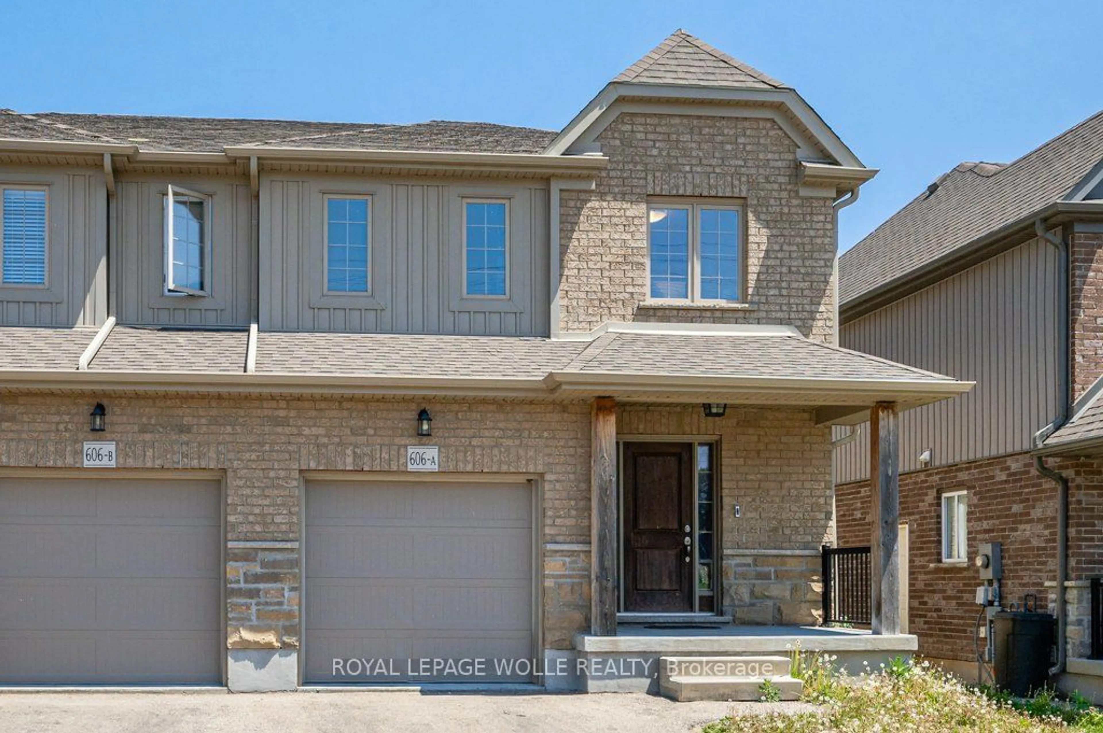 Home with brick exterior material for 606-A Montpellier Dr, Waterloo Ontario N2T 0B2