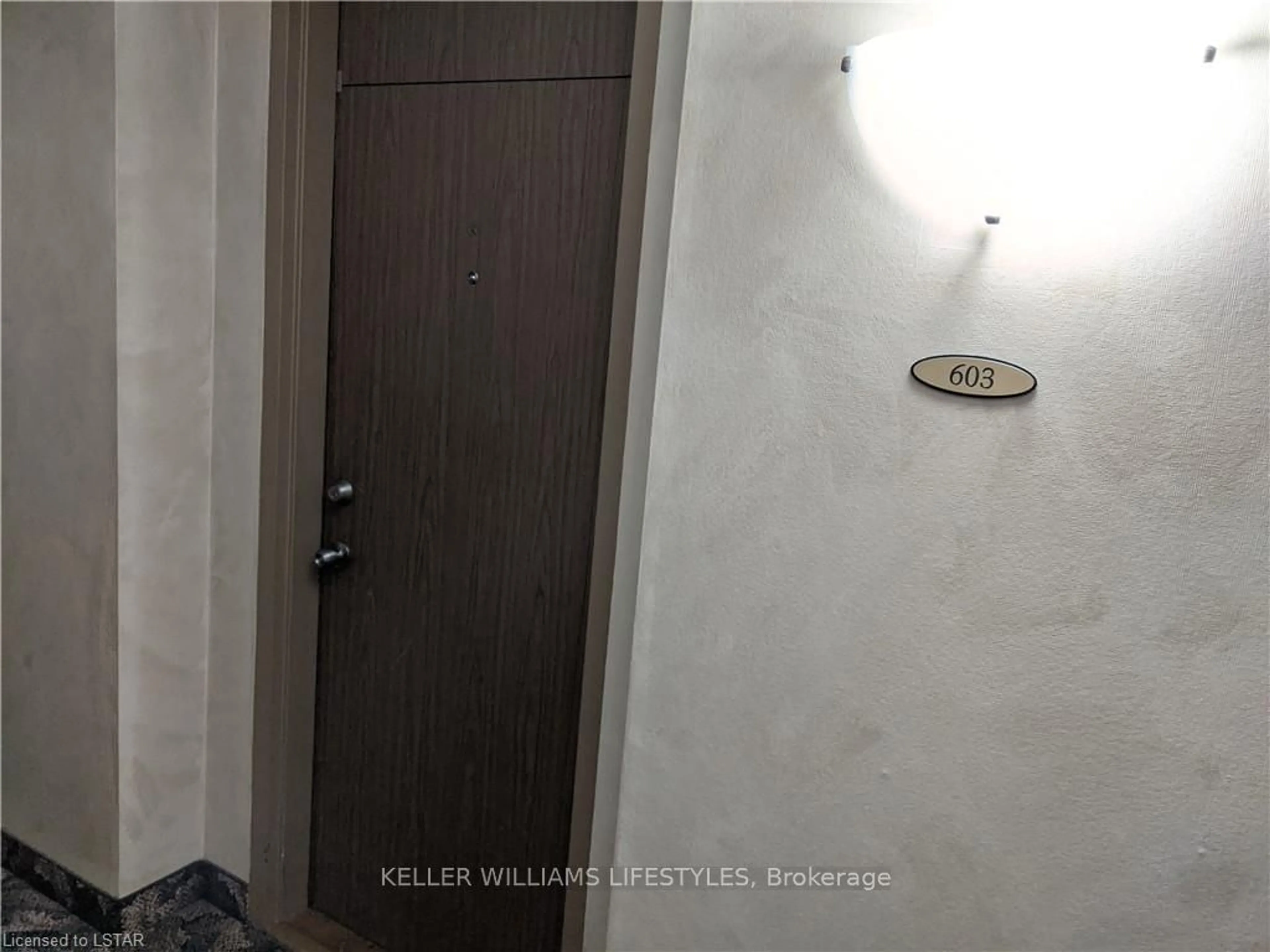 A pic of a room, not visible floor for 380 KING St #603, London Ontario N6B 3L6