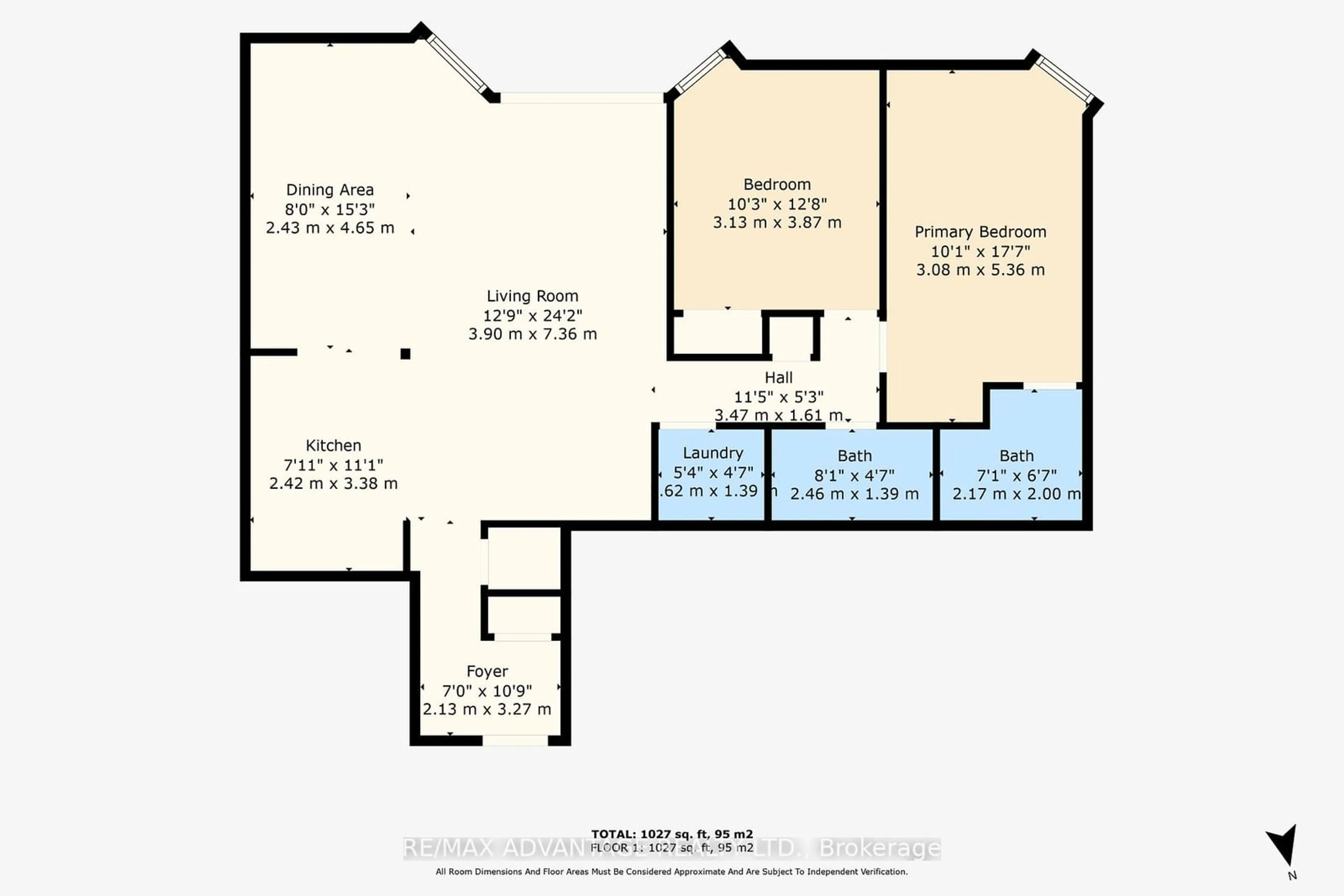 Floor plan for 323 Colborne St #2501, London Ontario N6B 3N8