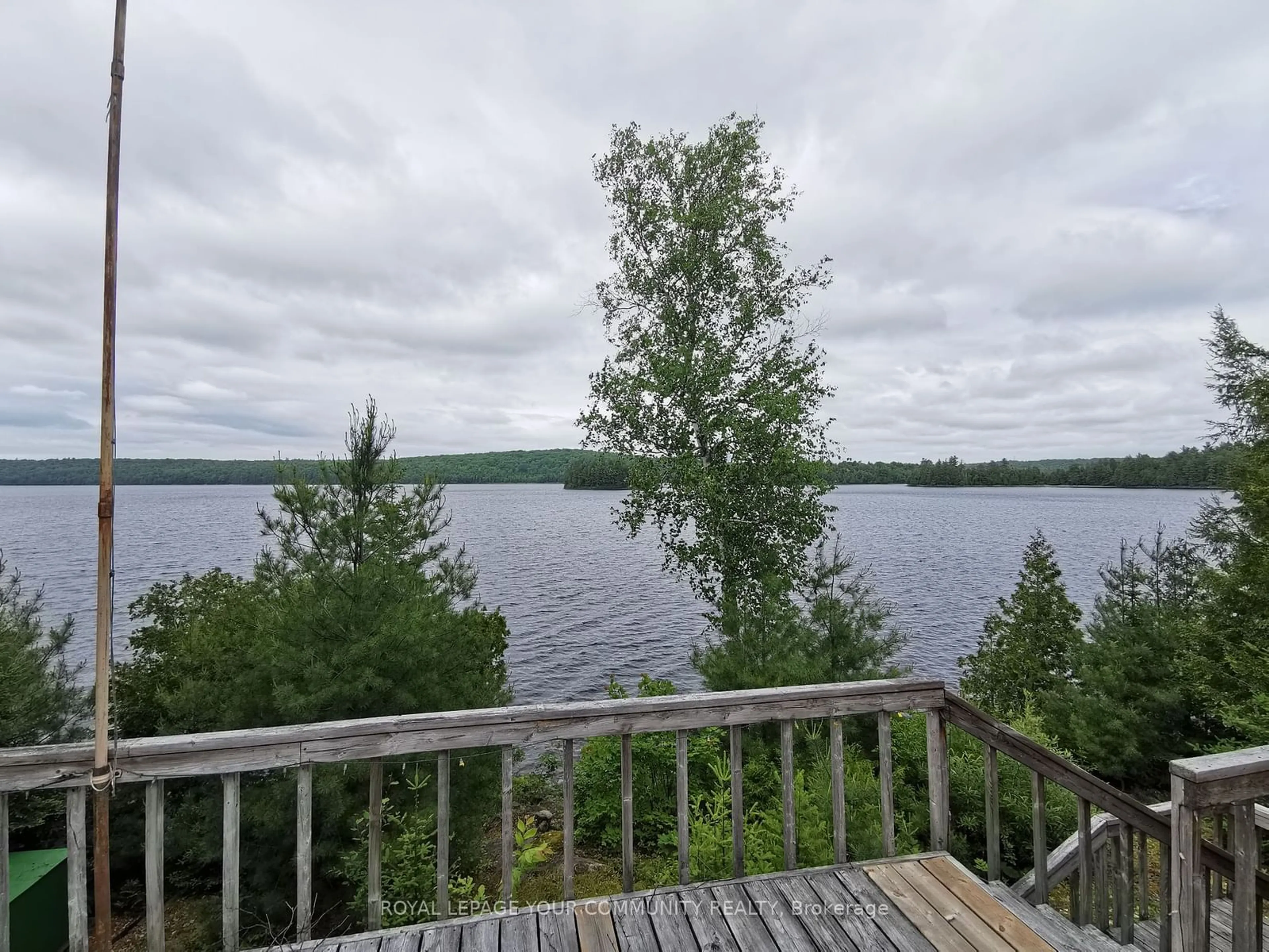 Patio, the view of lake or river for 992 Porter Landing Rd, Parry Sound Remote Area Ontario P0H 2R0