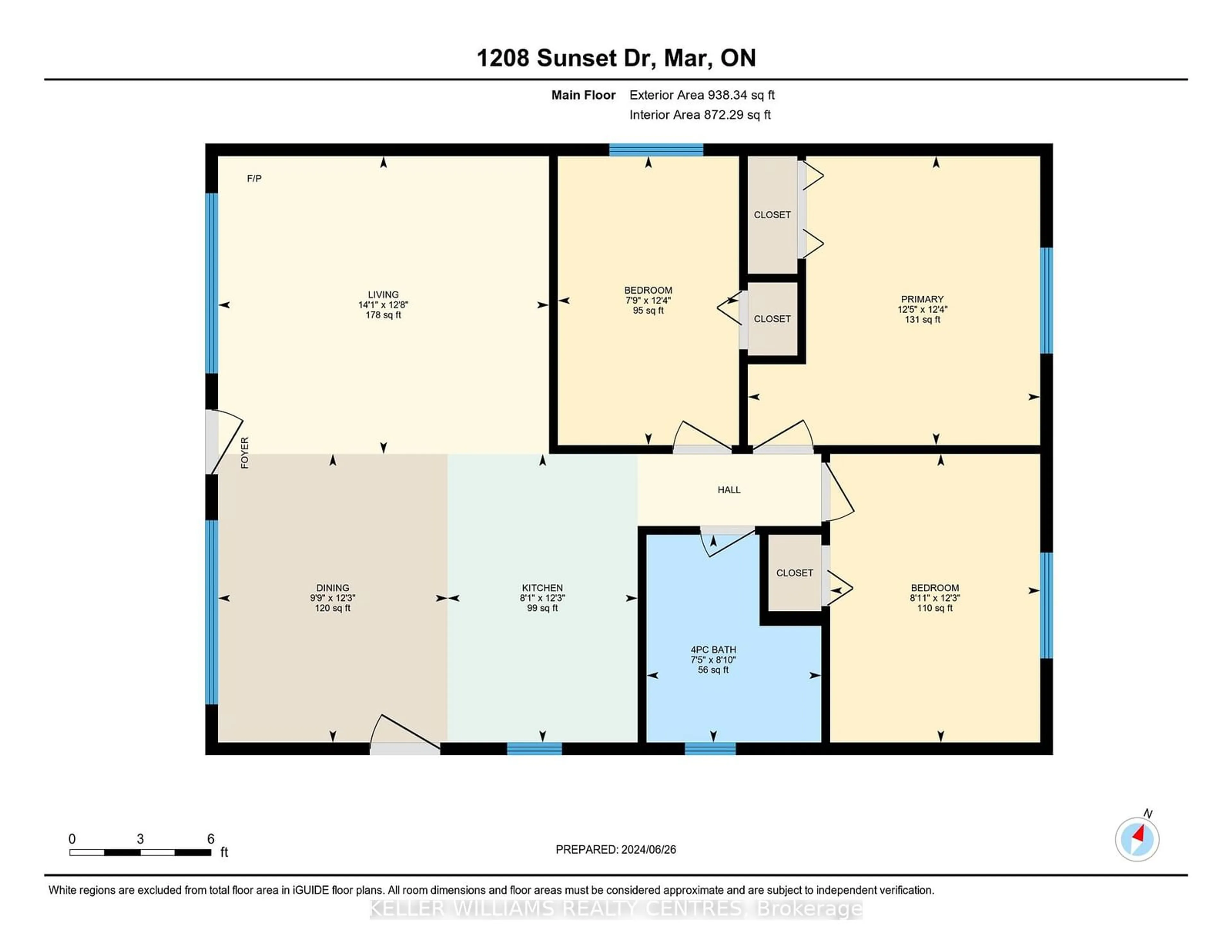 Floor plan for 1208 Sunset Dr, South Bruce Peninsula Ontario N0H 1X0