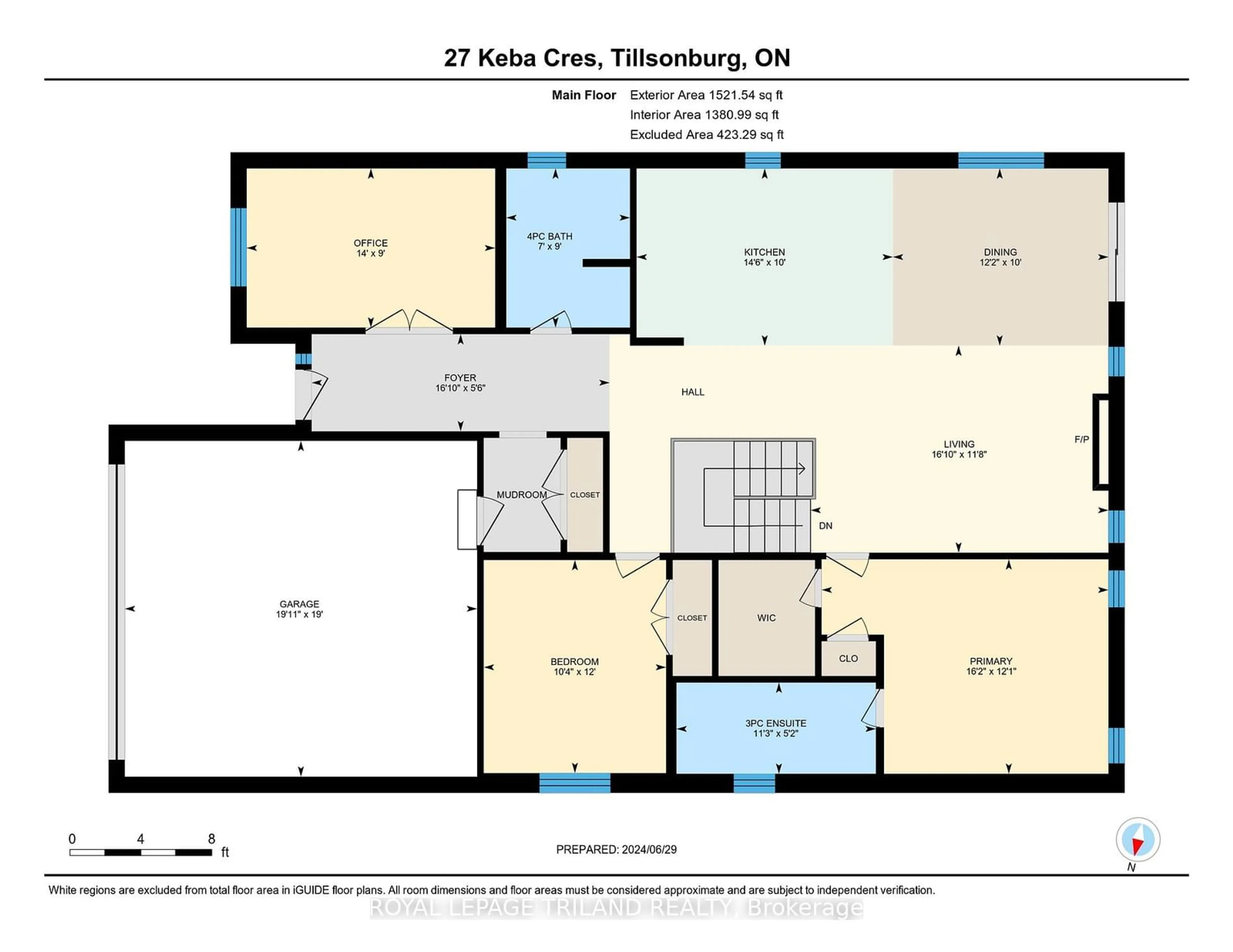 Floor plan for 27 Keba Cres, Tillsonburg Ontario N4G 1B5