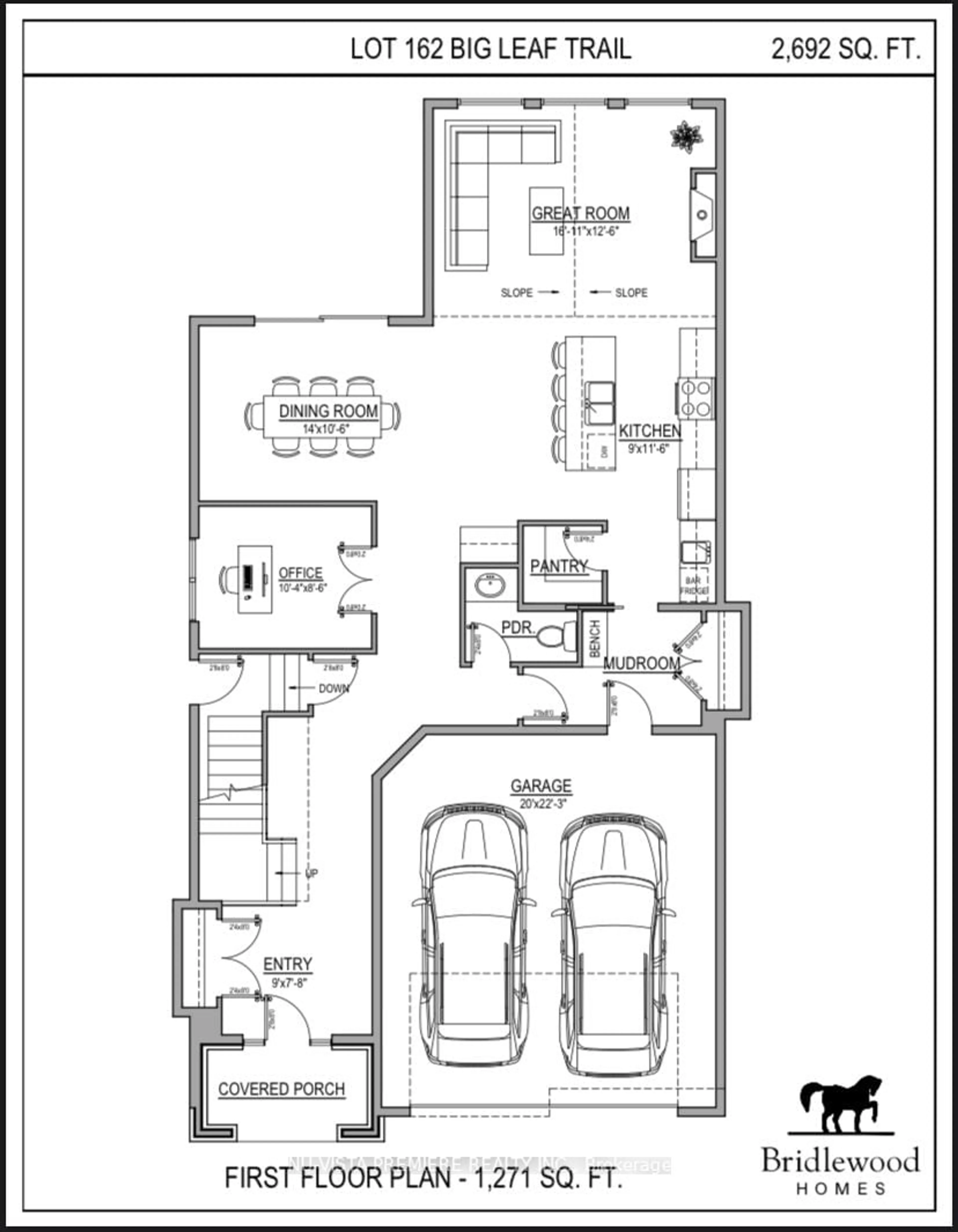 Floor plan for 3990 BIG LEAF Tr #LOT 162, London Ontario N6P 0K1