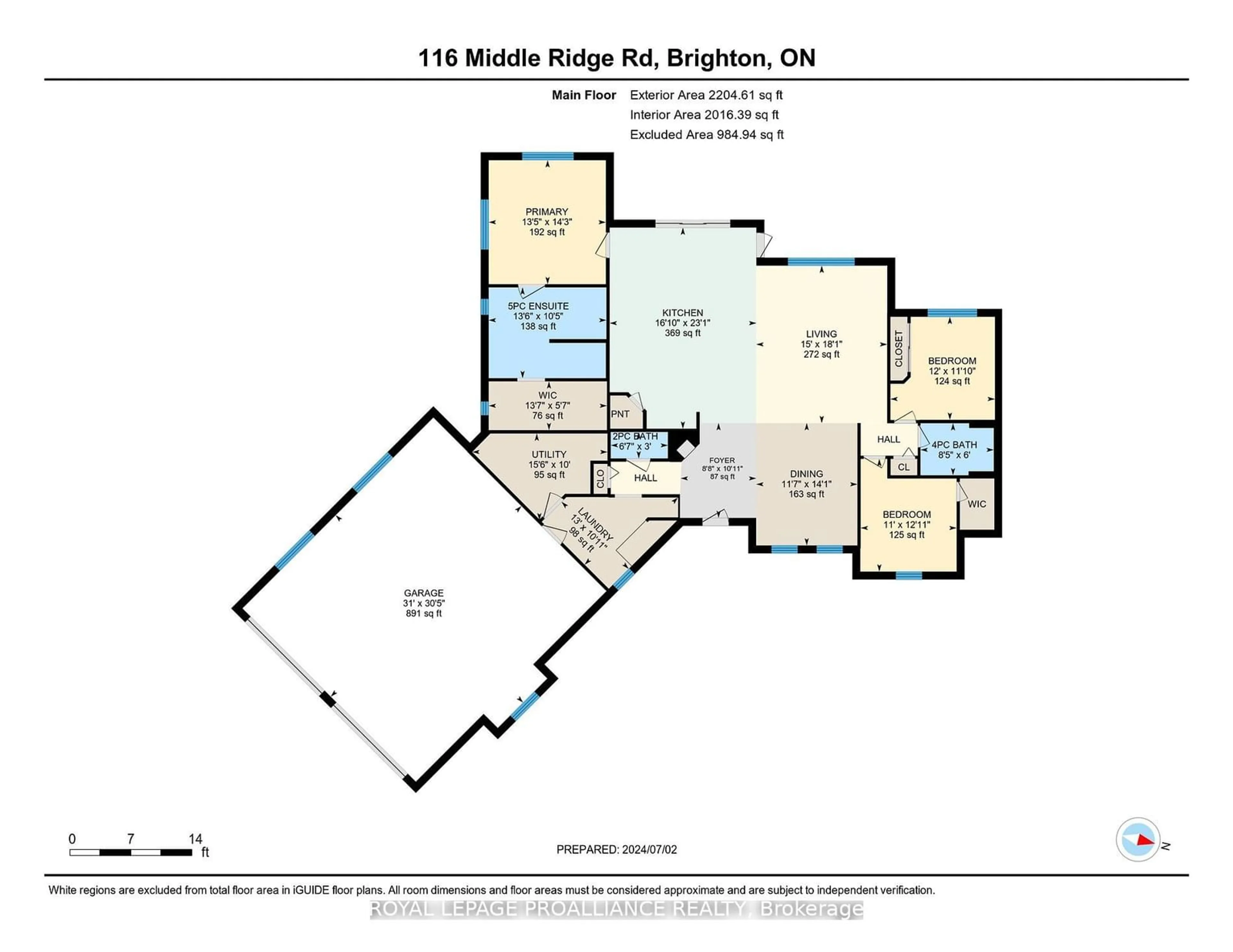 Floor plan for 116 Middle Ridge Rd, Brighton Ontario K0K 1H0