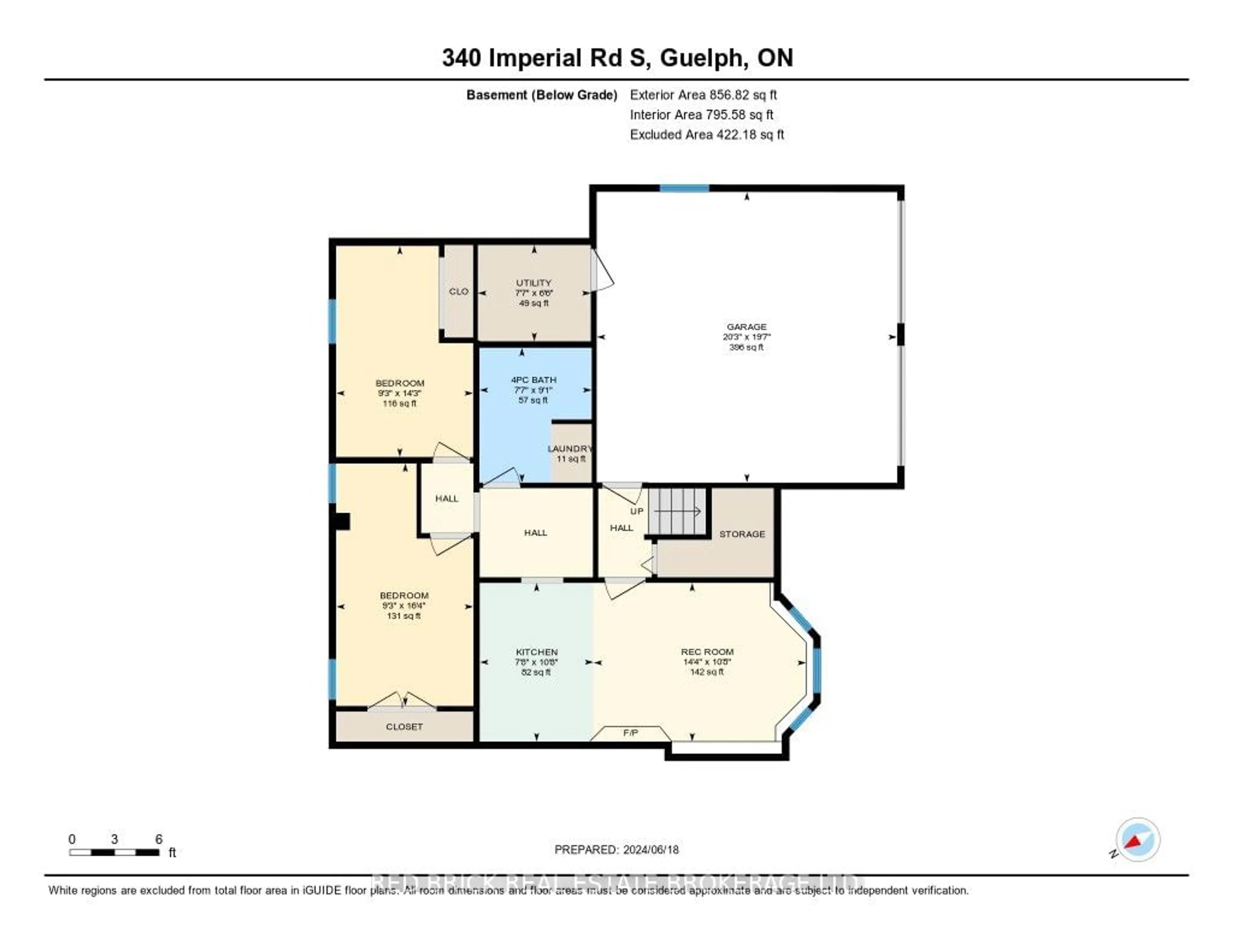 Floor plan for 340 Imperial Rd, Guelph Ontario N1K 1L8