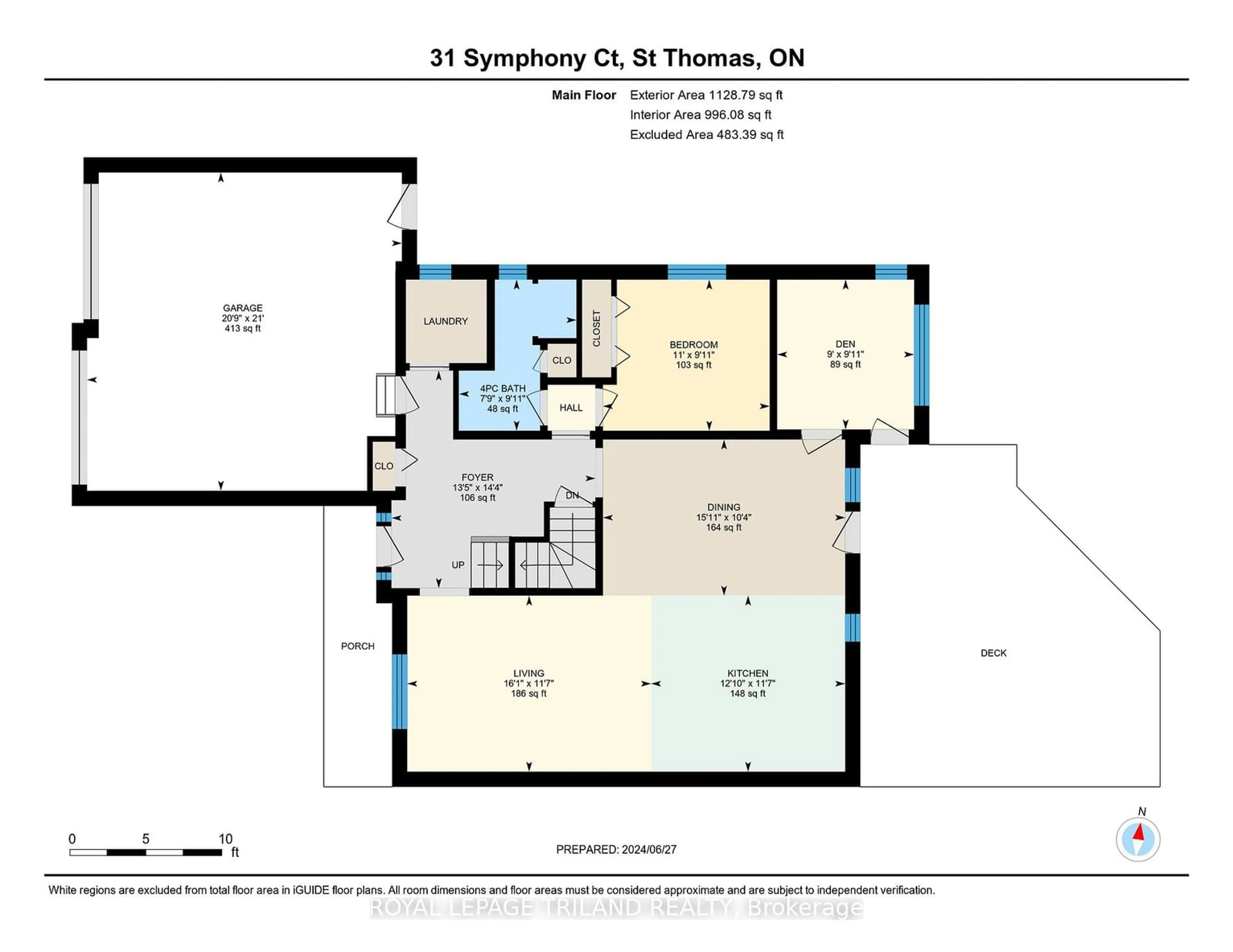 Floor plan for 31 Symphony Crt, St. Thomas Ontario N5P 4K1