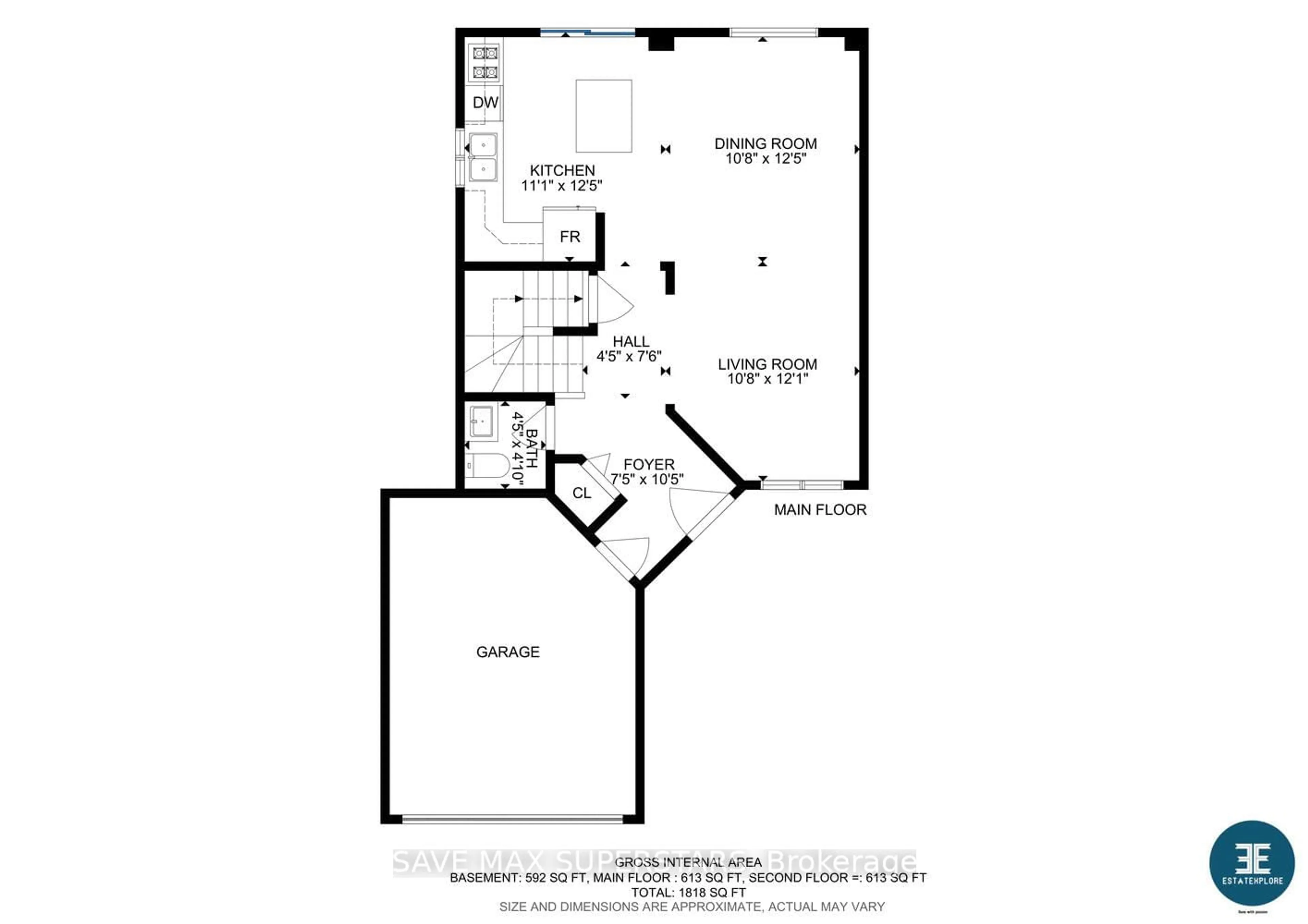 Floor plan for 324 Havendale Cres, Waterloo Ontario N2T 2T2