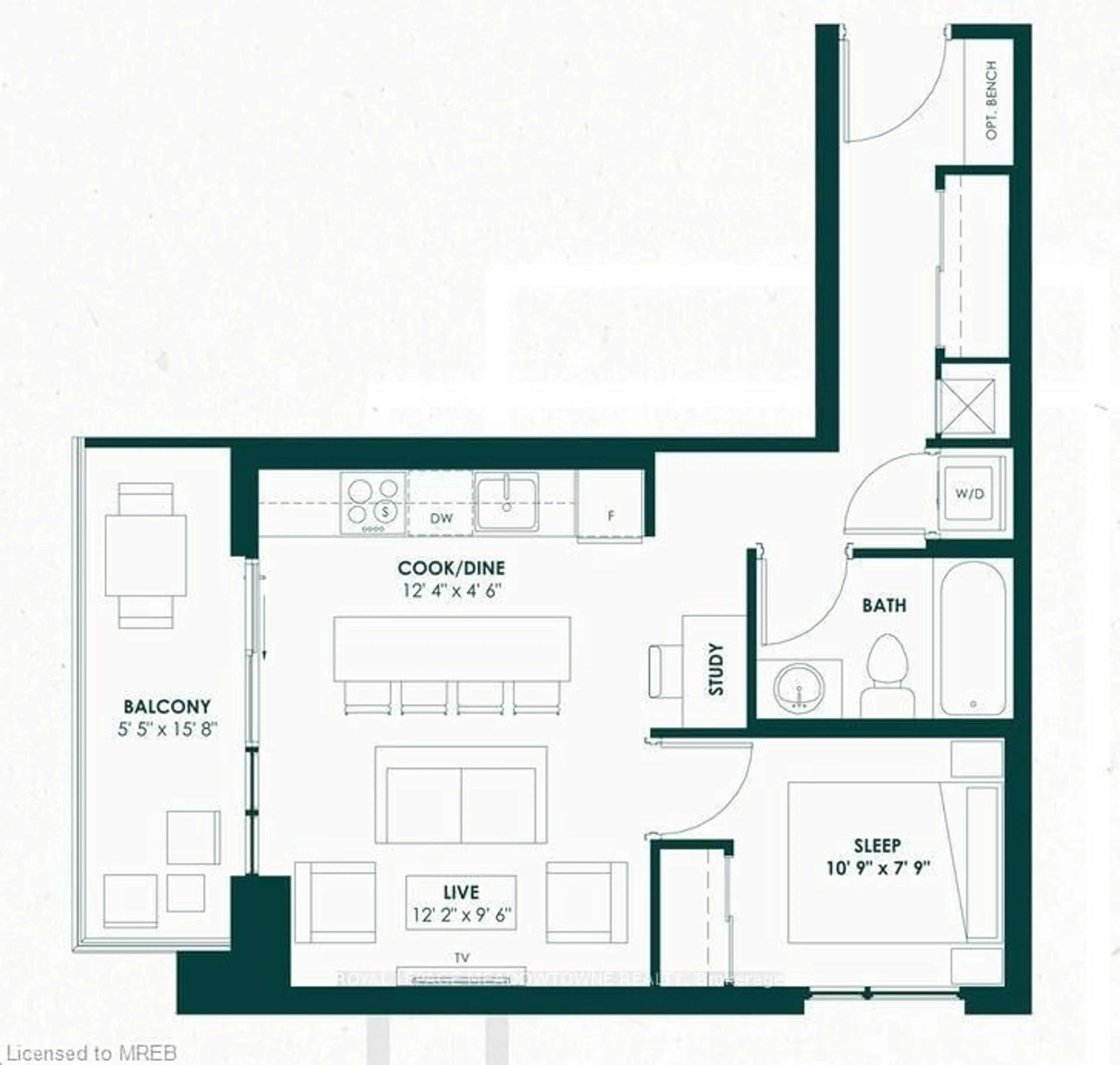 Floor plan for 401 Shellard Lane #819, Brant Ontario N3T 5L5