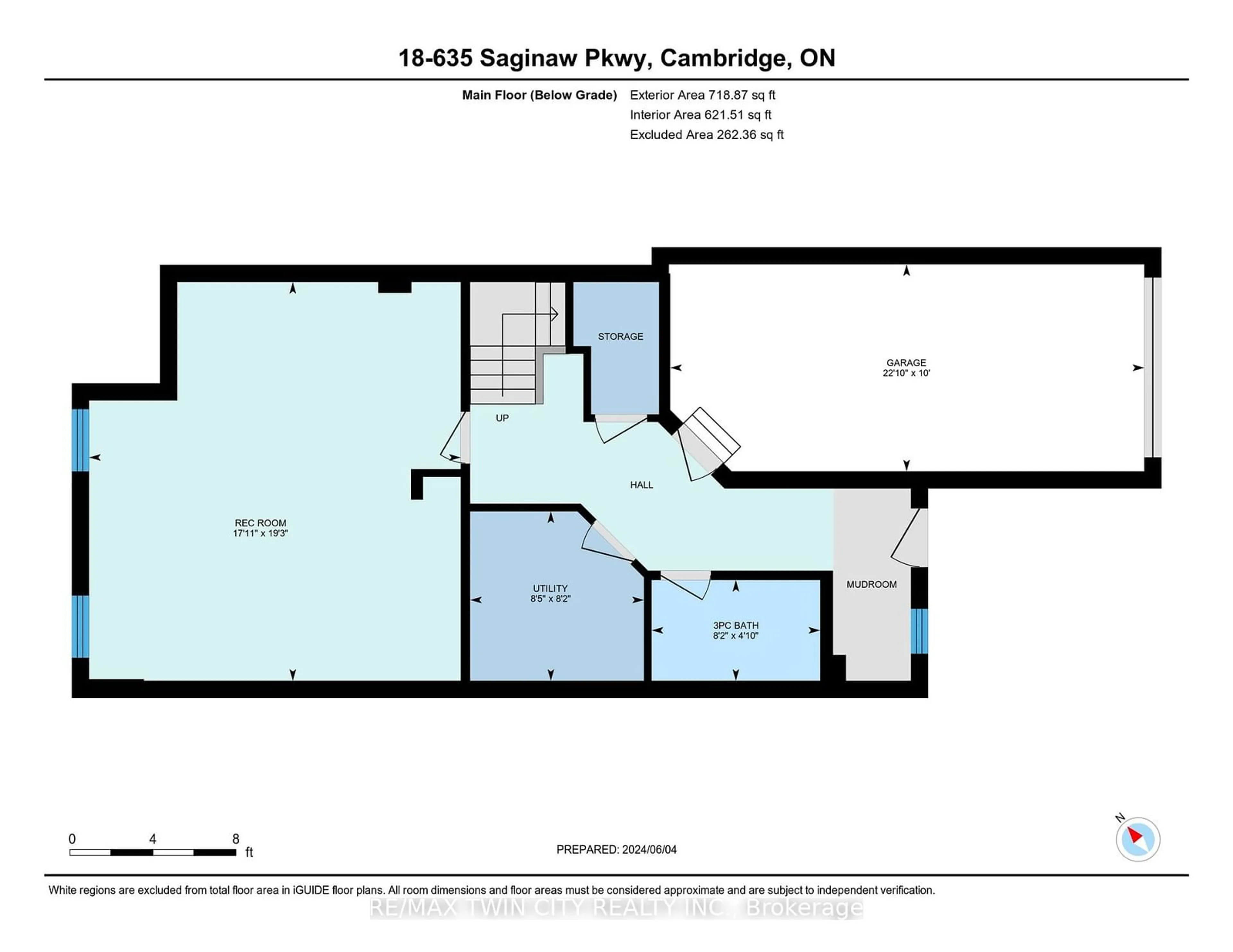 Floor plan for 635 Saginaw Pkwy #18, Cambridge Ontario N1T 0C1