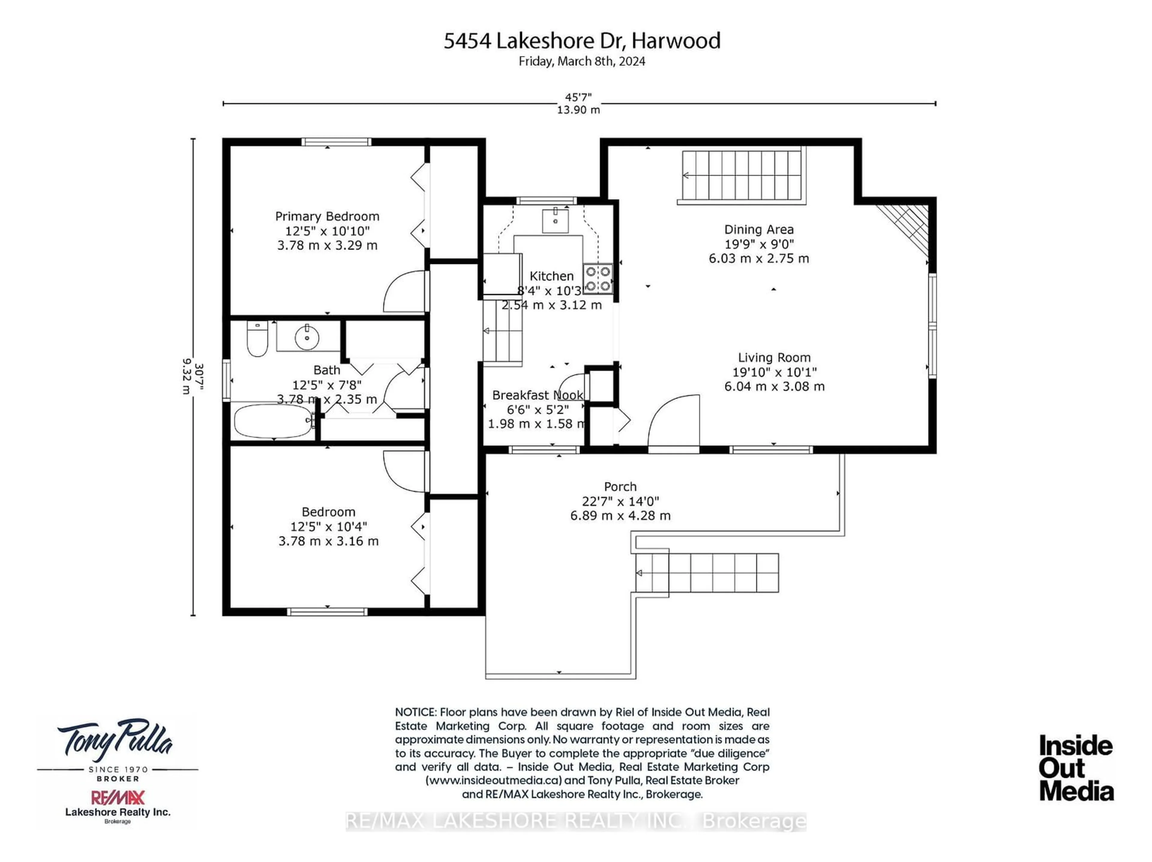 Floor plan for 5454 LAKESHORE Dr, Hamilton Township Ontario K0K 2H0