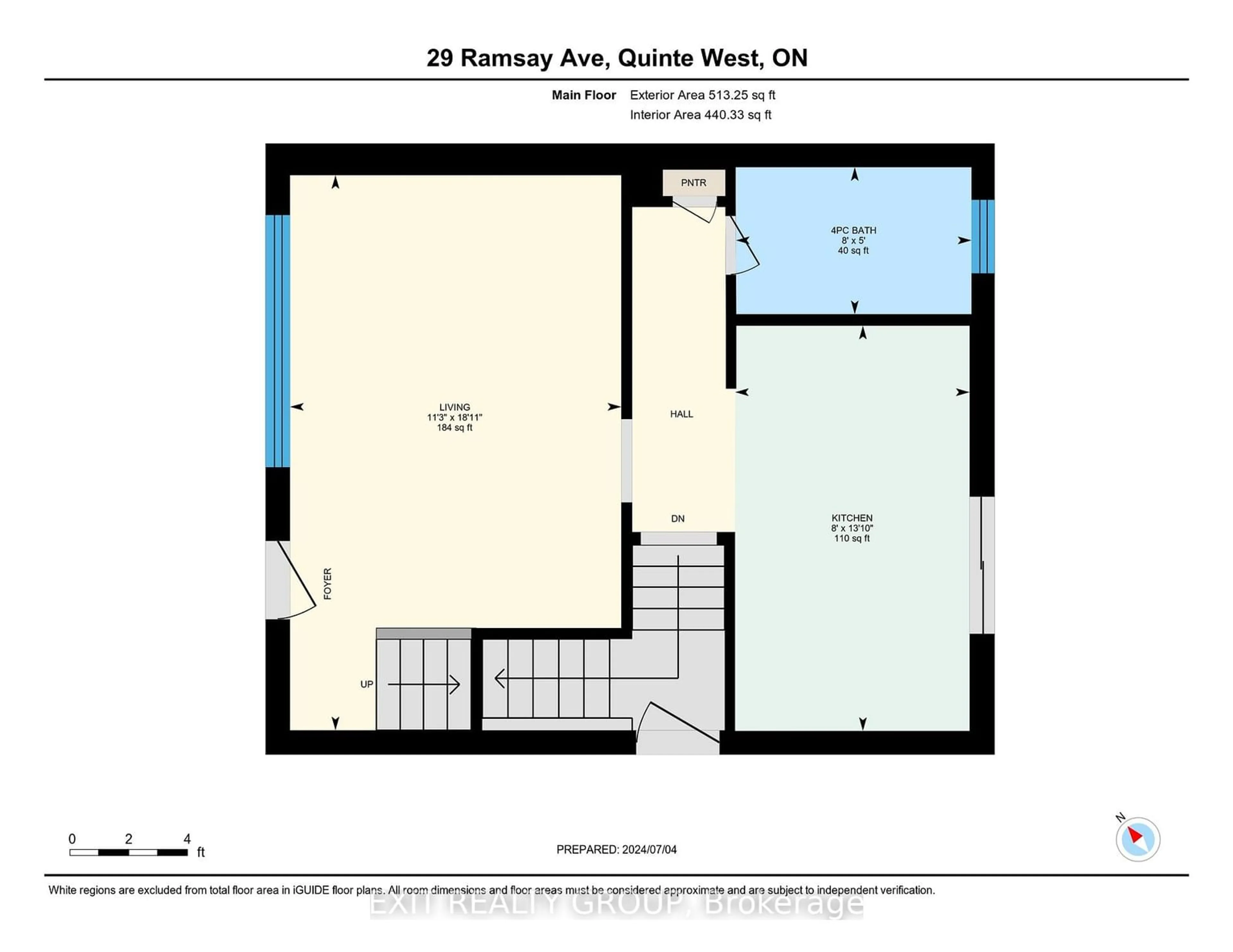 Floor plan for 29 Ramsay Ave, Quinte West Ontario K8V 2P6