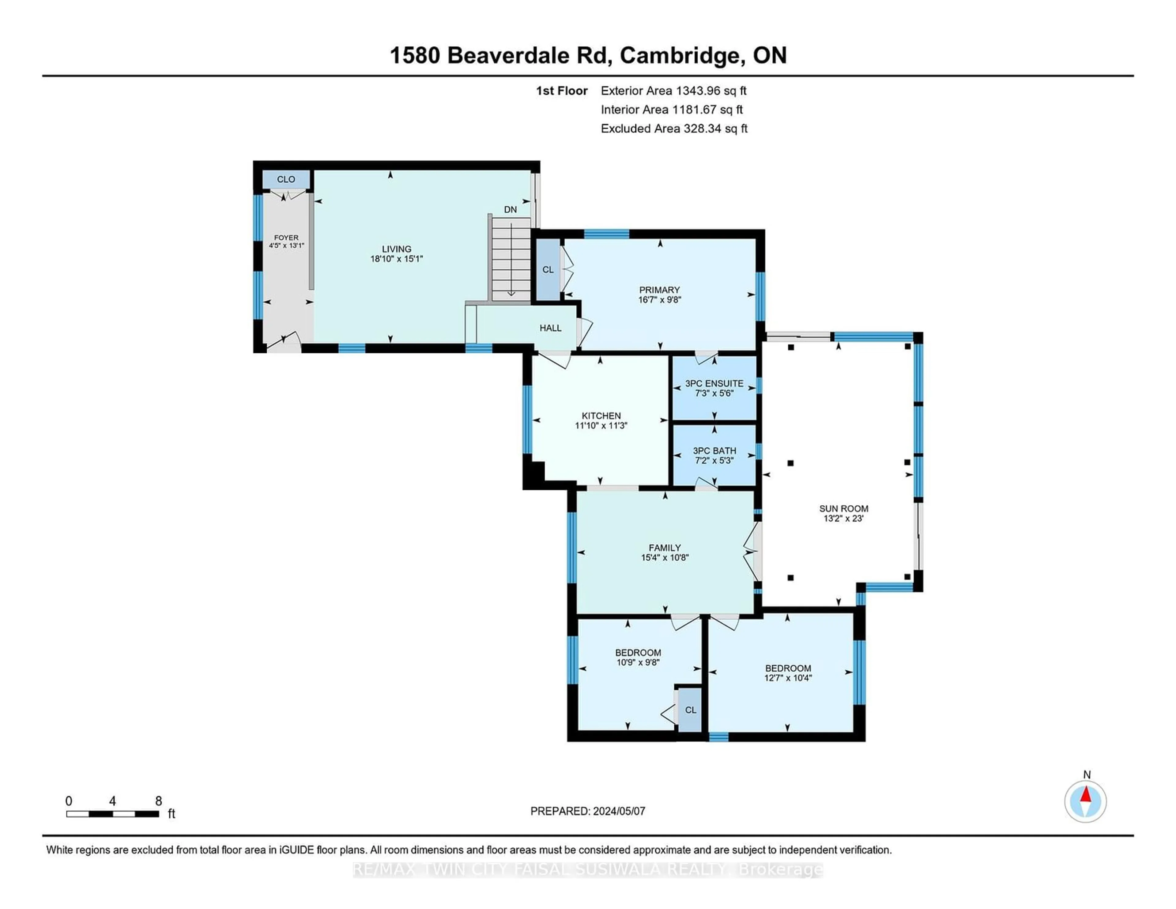 Floor plan for 1580 Beaverdale Rd, Cambridge Ontario N3C 2V3
