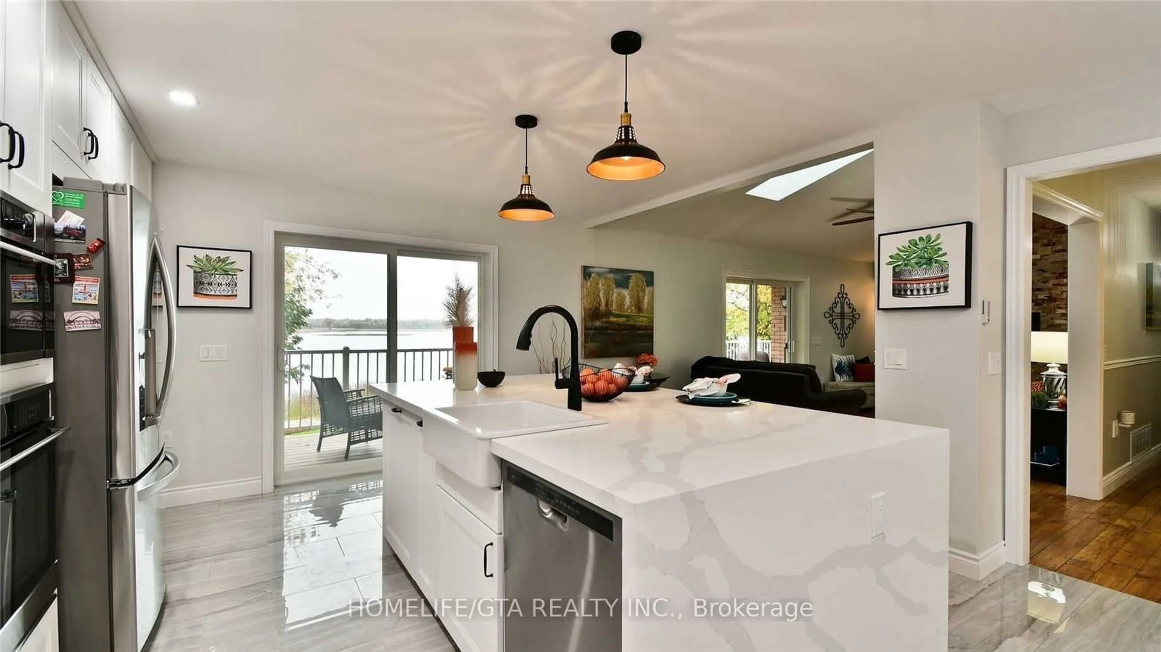 Contemporary kitchen, wood floors, cottage for 142 O'reilly Lane, Kawartha Lakes Ontario K0M 2C0