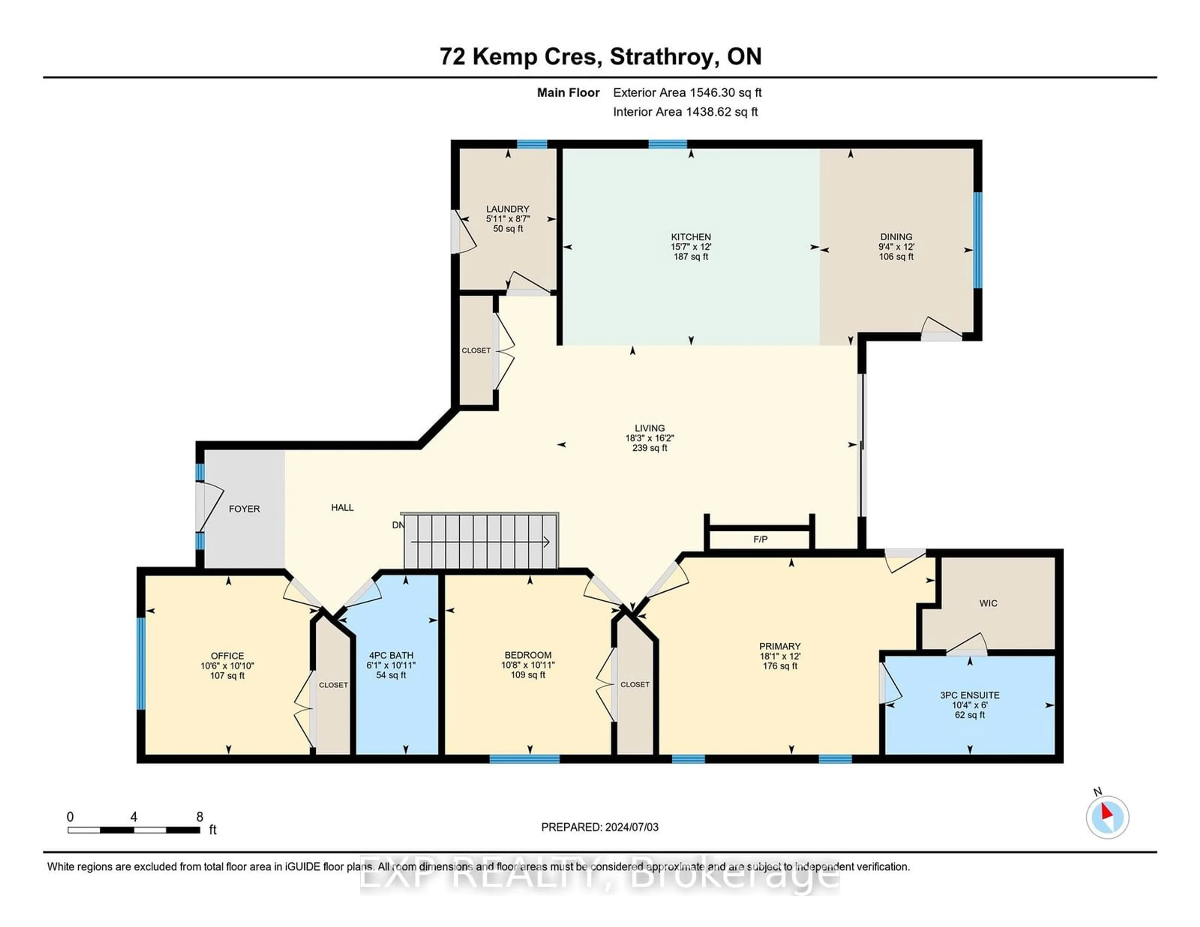 Floor plan for 72 Kemp Cres, Strathroy-Caradoc Ontario N6A 5B5