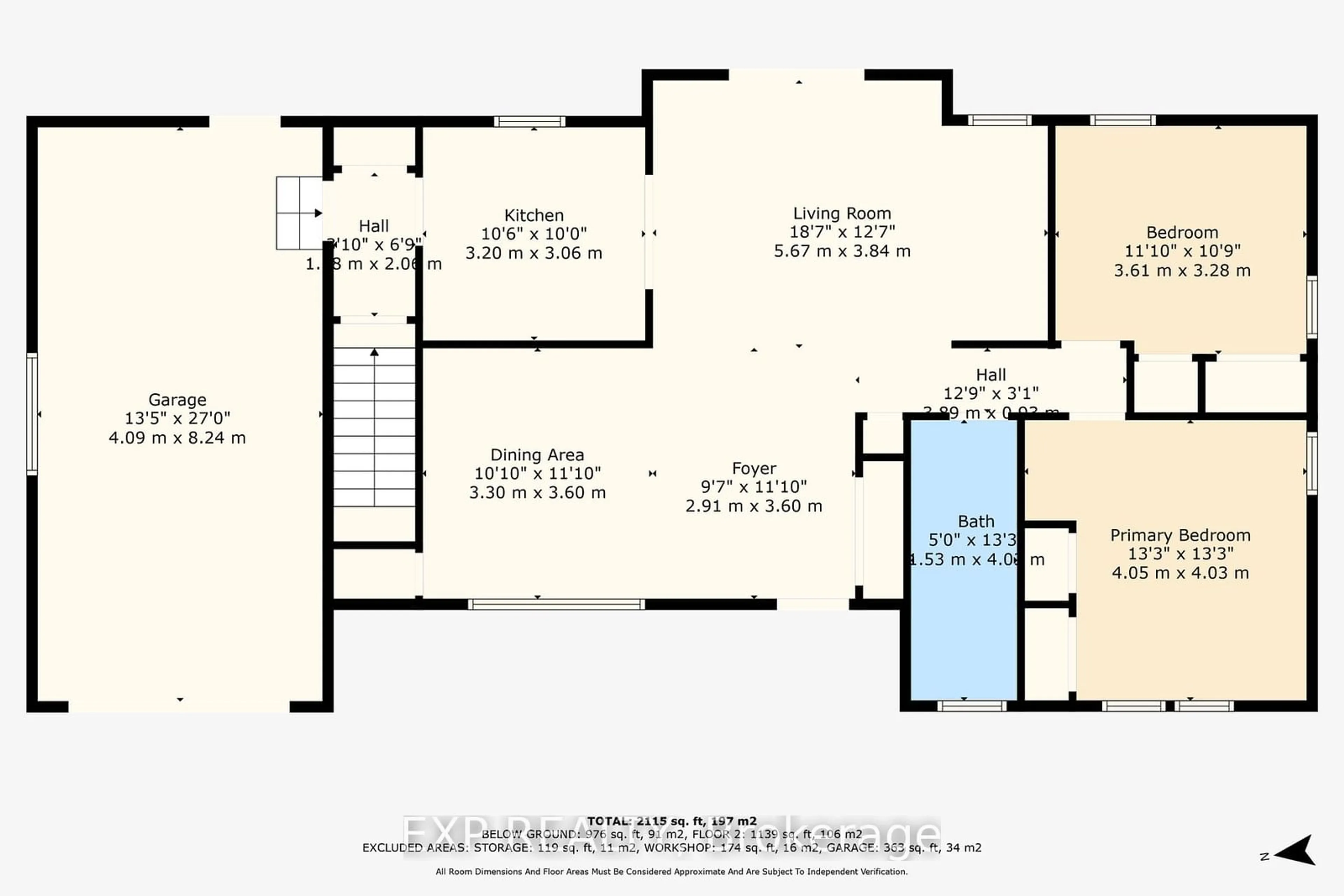 Floor plan for 268 Station St, North Middlesex Ontario N0M 2K0