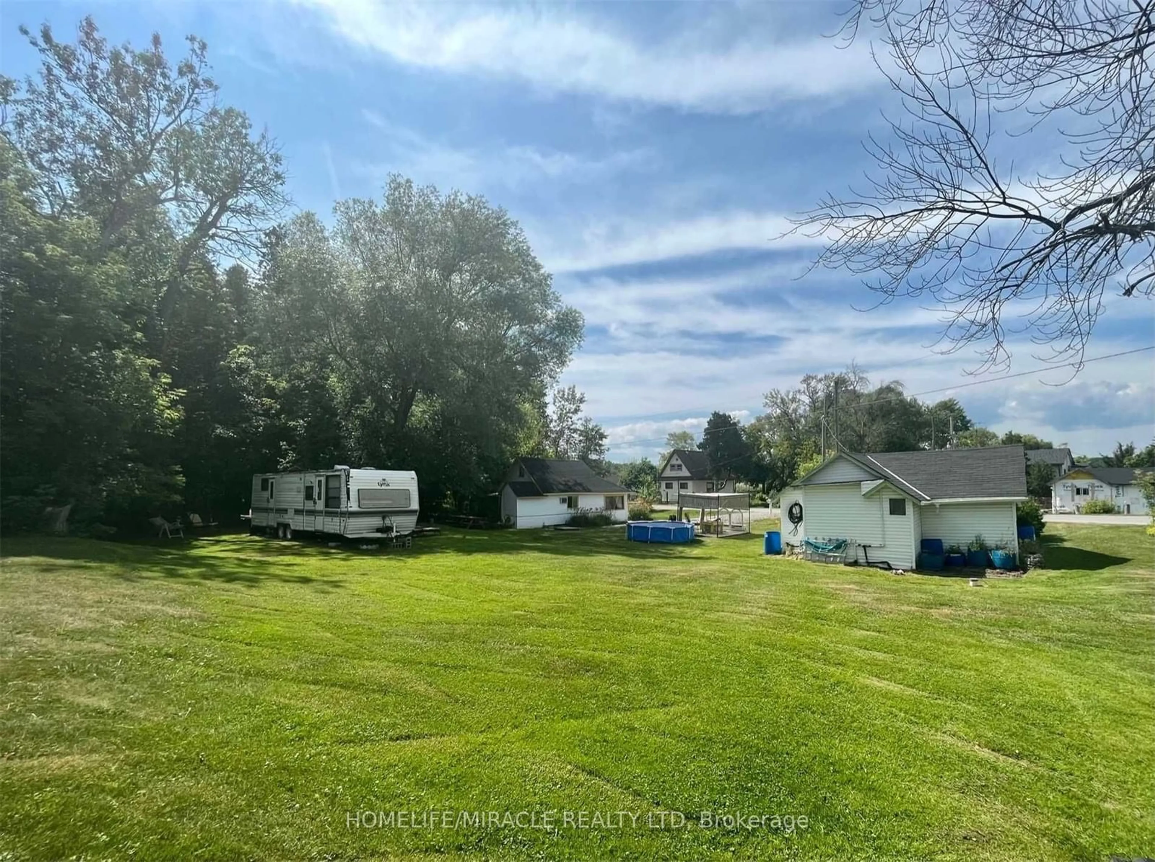 A pic from outside/outdoor area/front of a property/back of a property/a pic from drone, water/lake/river/ocean view for 211 Dunnette Landing Rd #1 & 2, Alnwick/Haldimand Ontario K0K 2X0