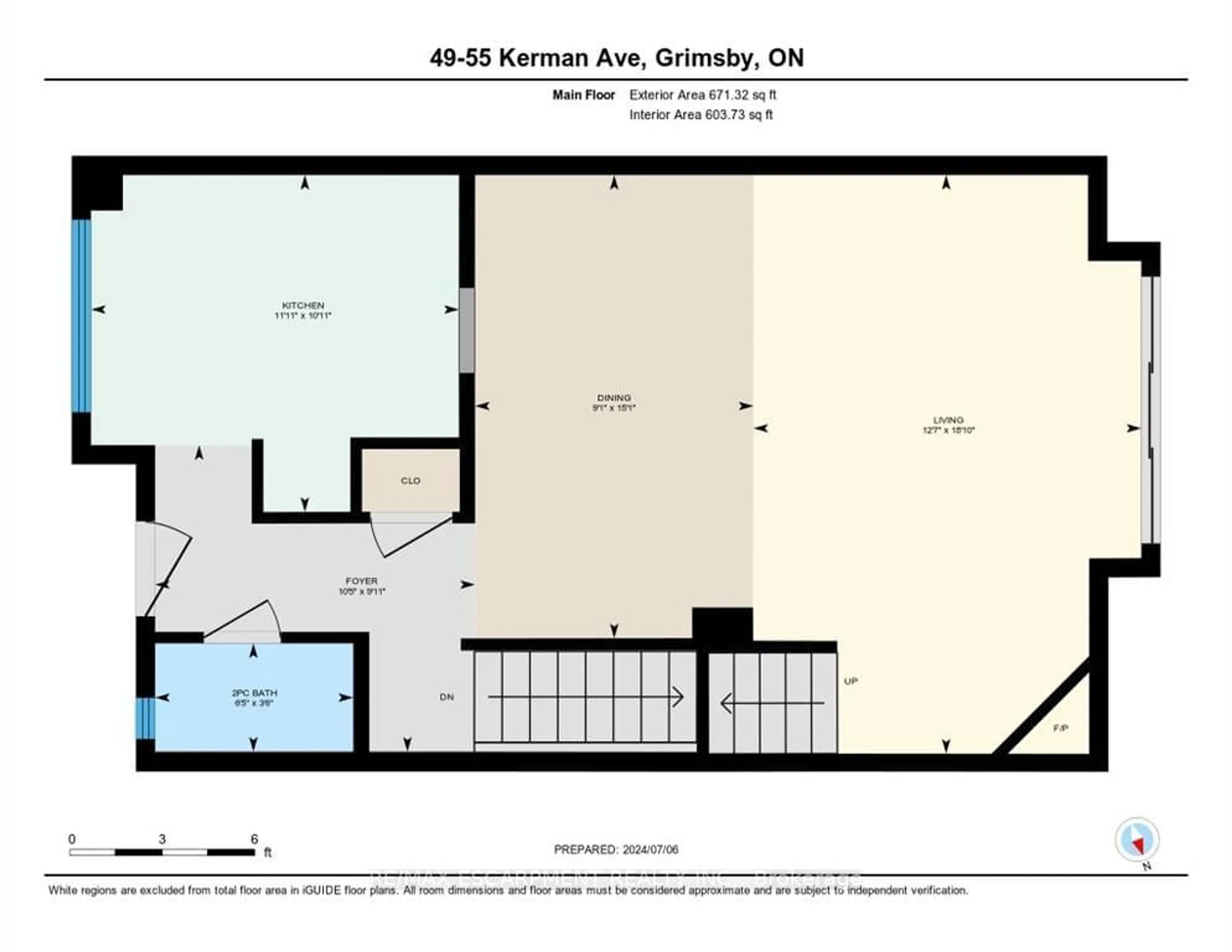 Floor plan for 55 Kerman Ave #49, Grimsby Ontario L3M 5G2