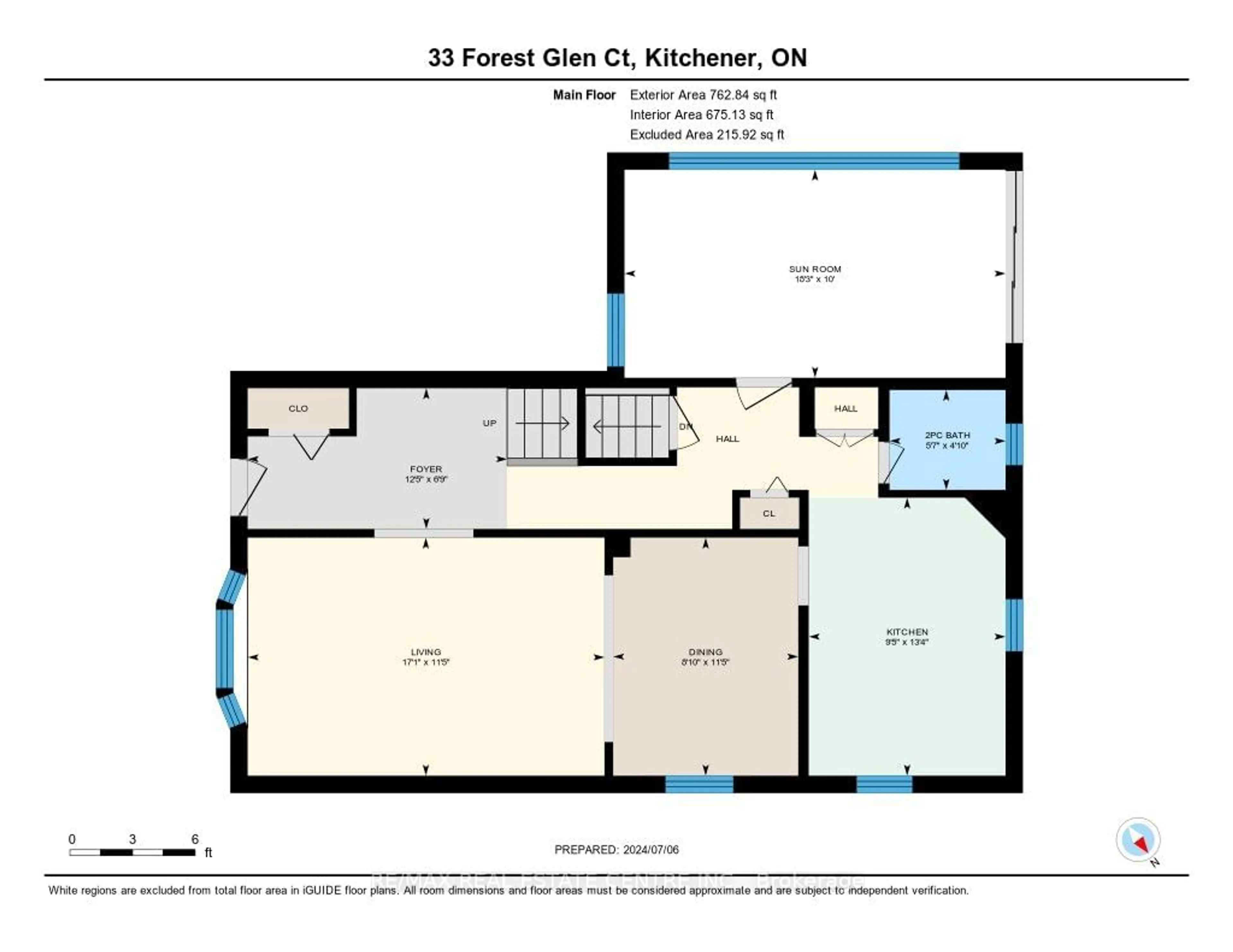 Floor plan for 33 Forest Glen Crt, Kitchener Ontario N2N 1E1