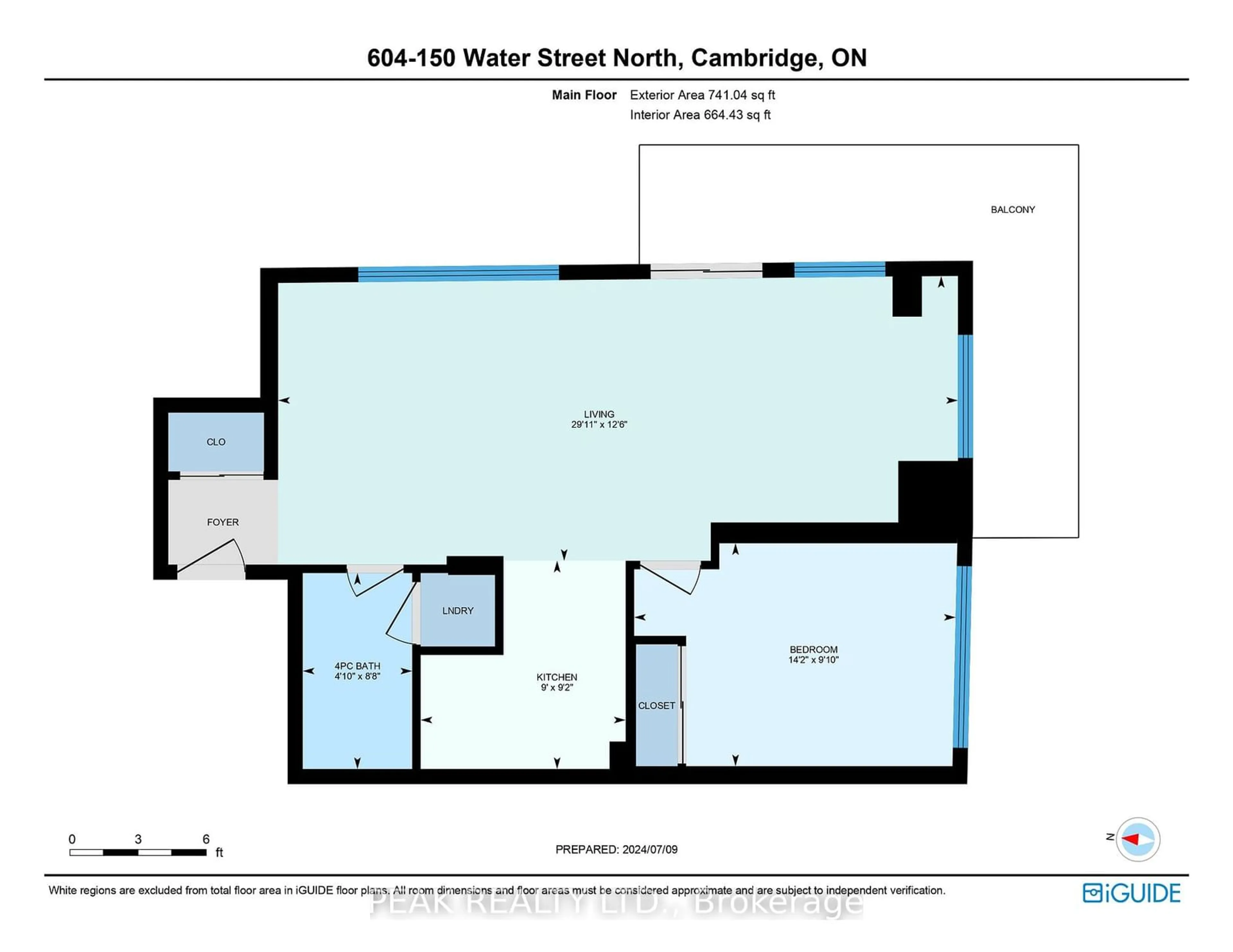 Floor plan for 150 Water St #640, Cambridge Ontario N1R 0B5