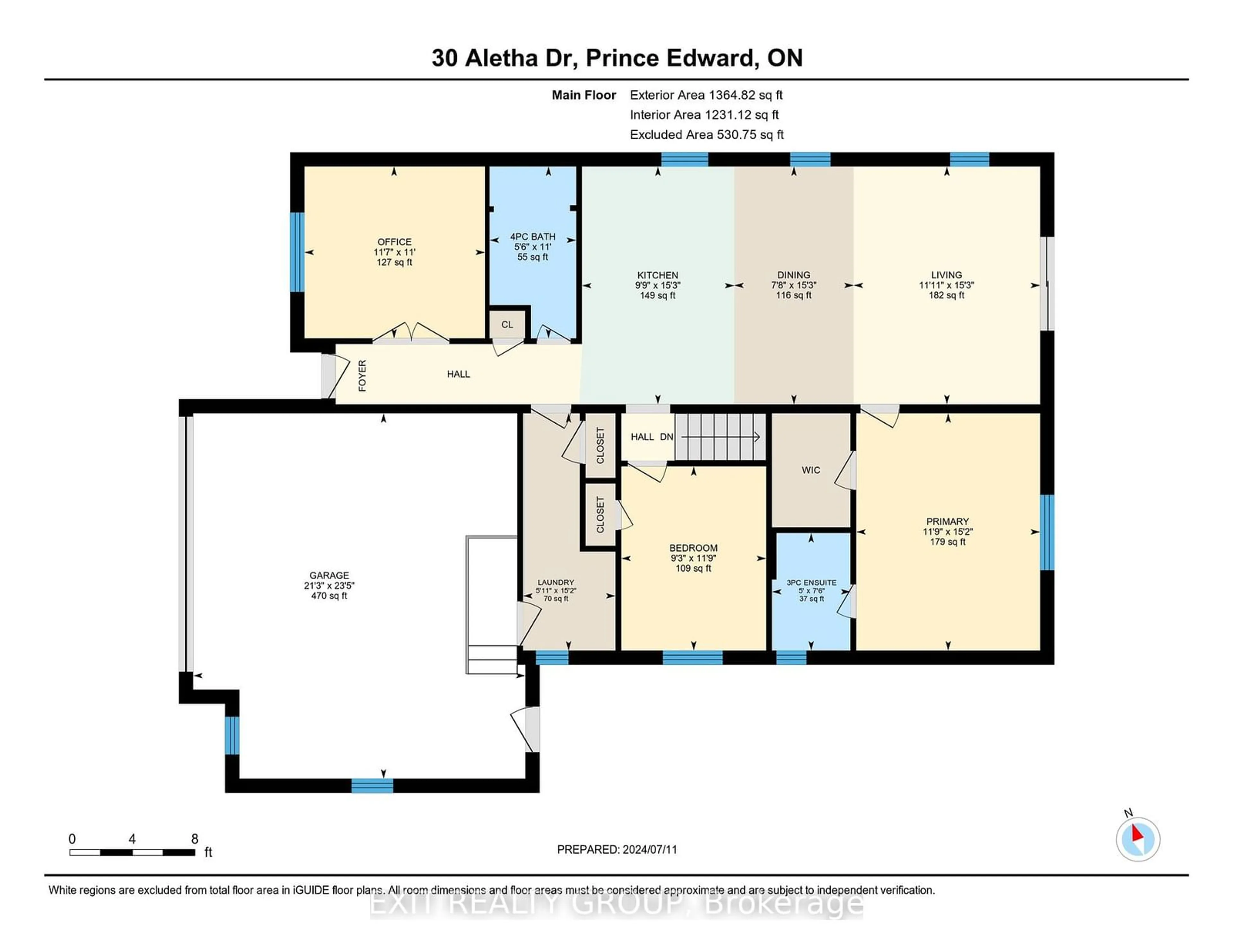 Floor plan for 30 Aletha Dr, Prince Edward County Ontario K0K 3L0