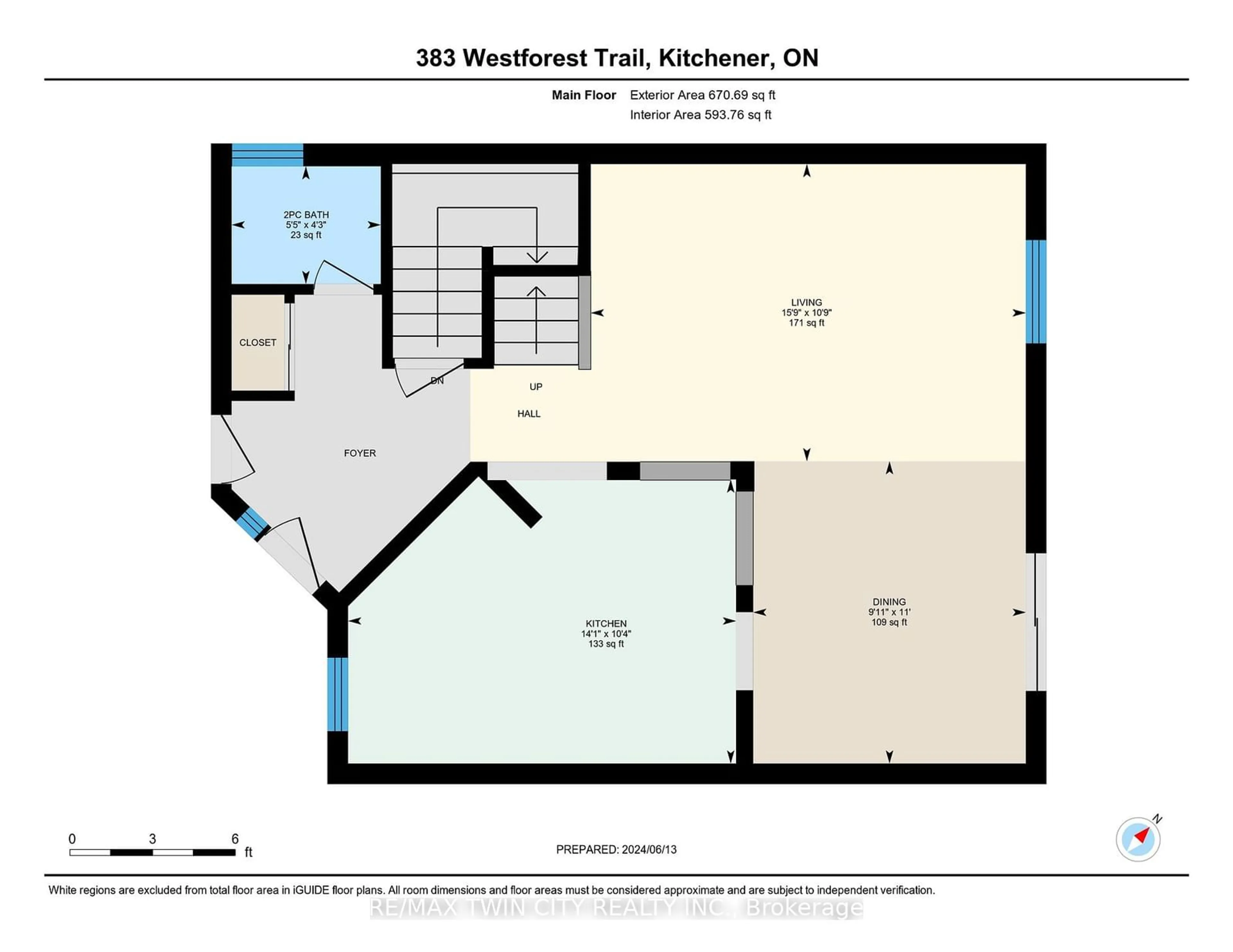 Floor plan for 383 Westforest Tr, Kitchener Ontario N2N 3L8