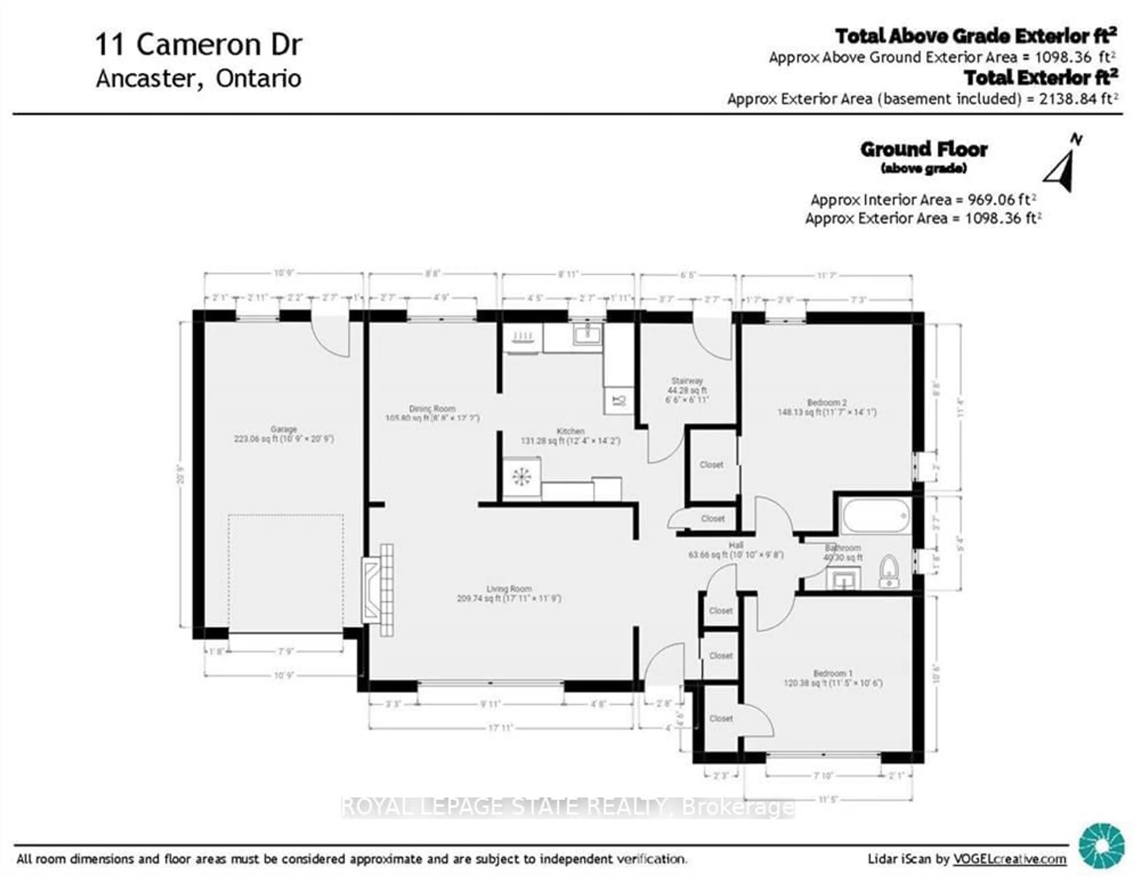 Floor plan for 11 Cameron Dr, Hamilton Ontario L9C 2L4