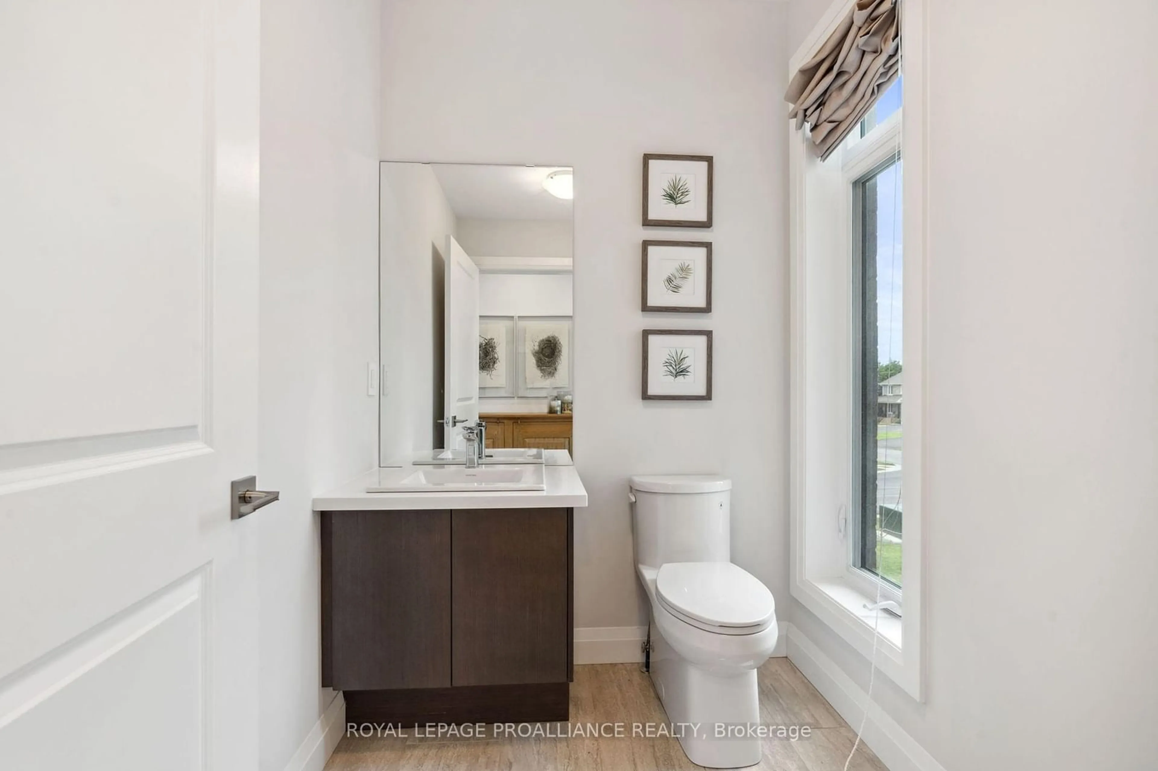 Contemporary bathroom, wood floors for 248 Durham St, Cramahe Ontario K0K 1S0