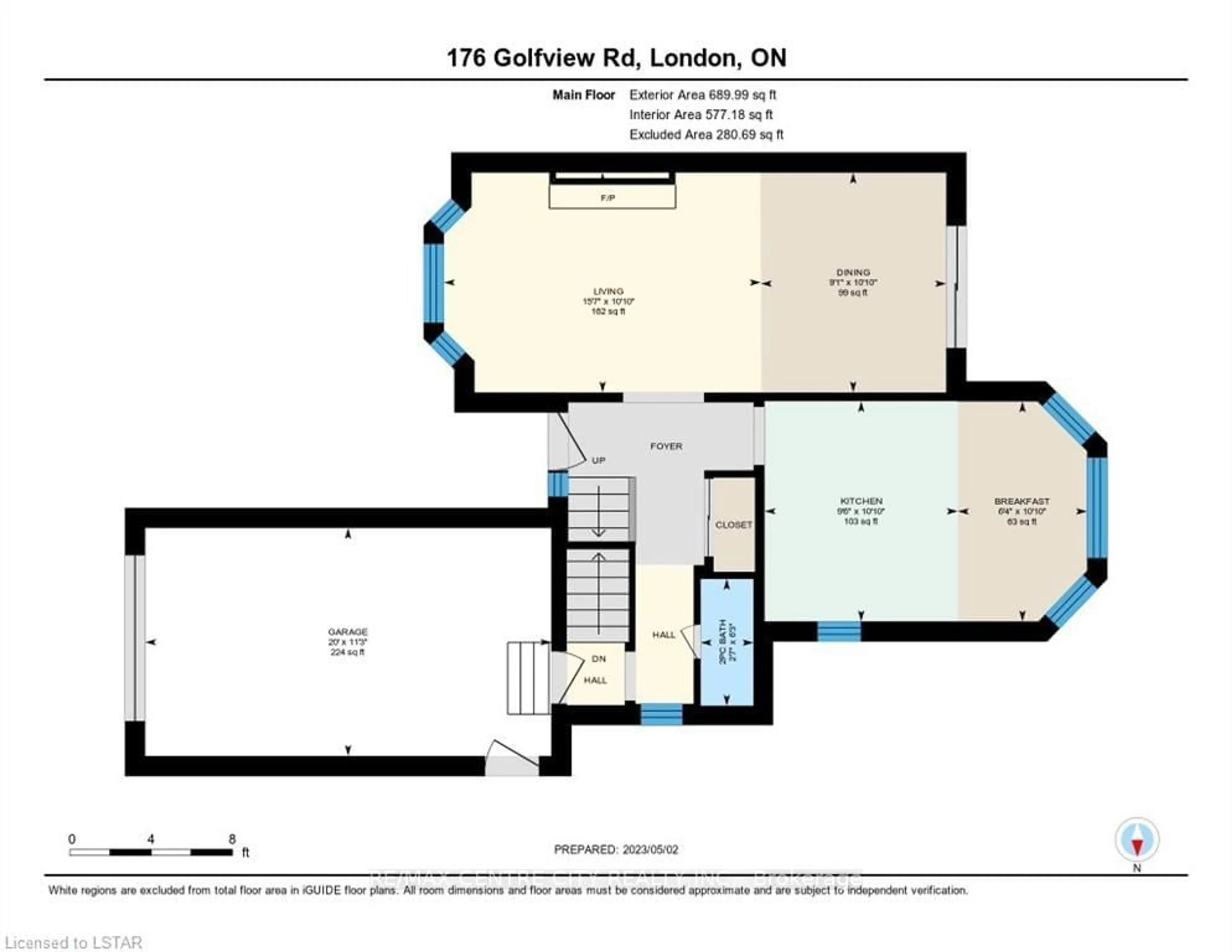 Floor plan for 176 Golfview Rd, London Ontario N6C 5V4