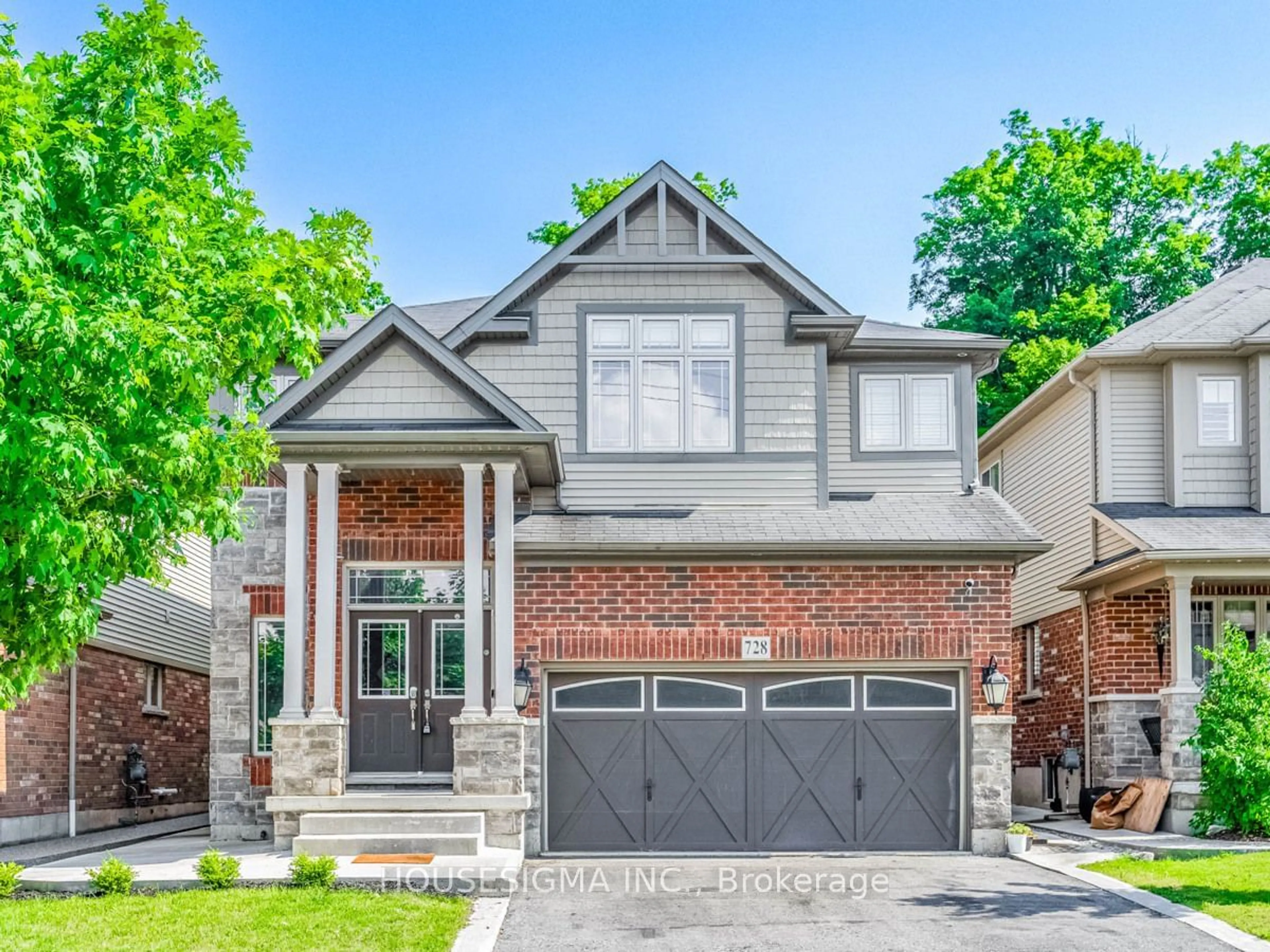 Home with brick exterior material for 728 Robert Ferrie Dr, Kitchener Ontario N2R 0B2