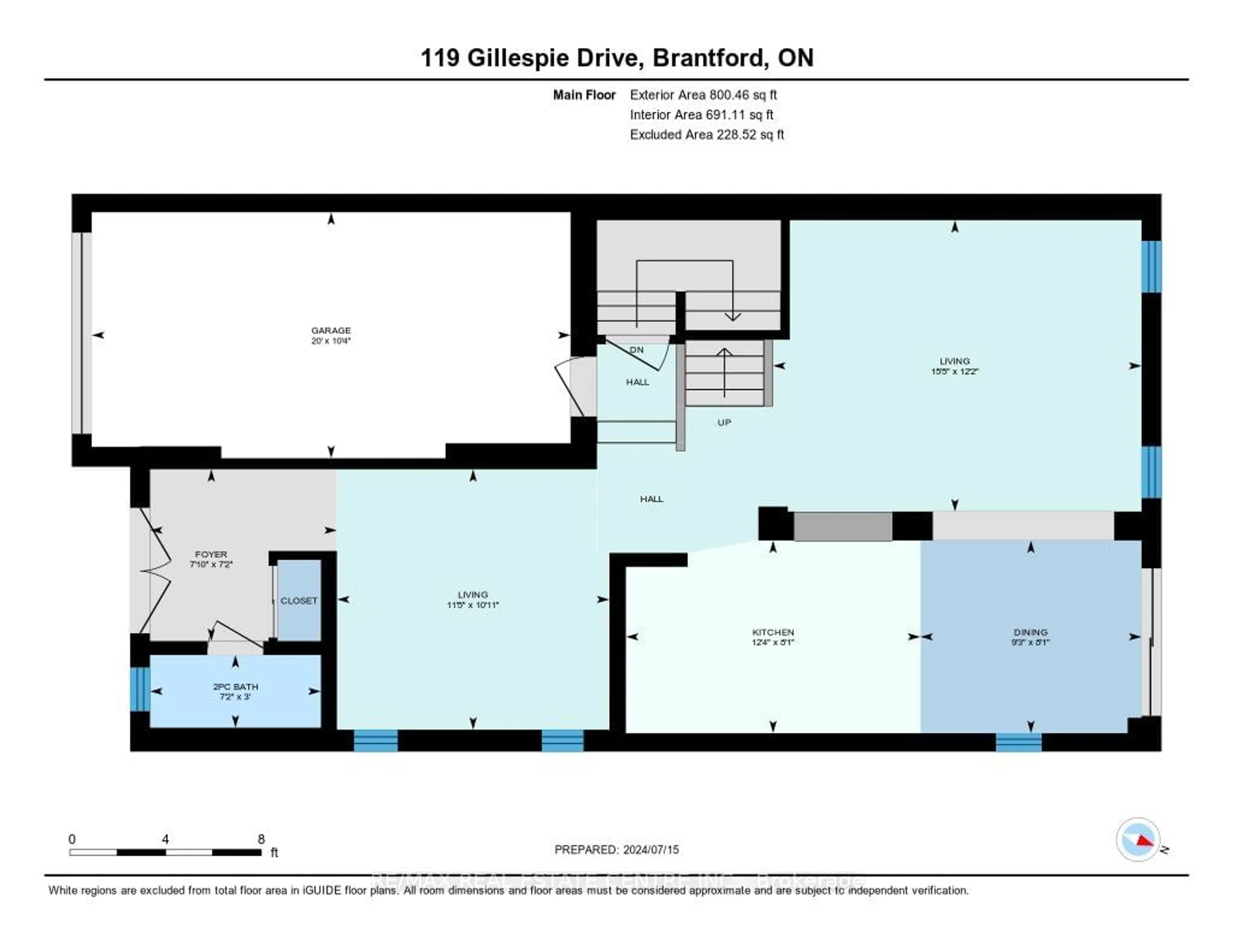 Floor plan for 119 Gillespie Dr, Brantford Ontario N3T 0K1