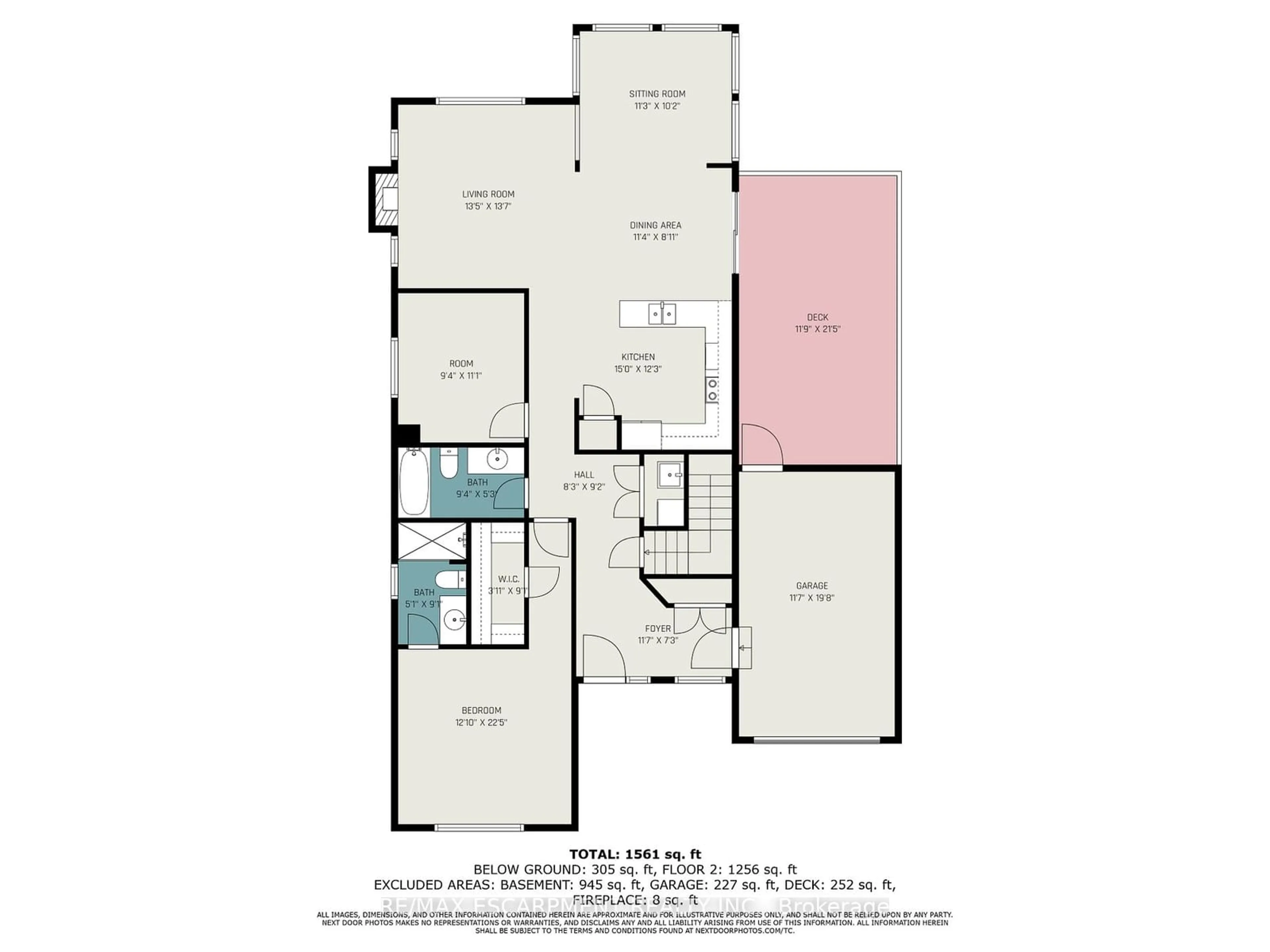 Floor plan for 105 Glenariff Dr, Hamilton Ontario L8B 1A5