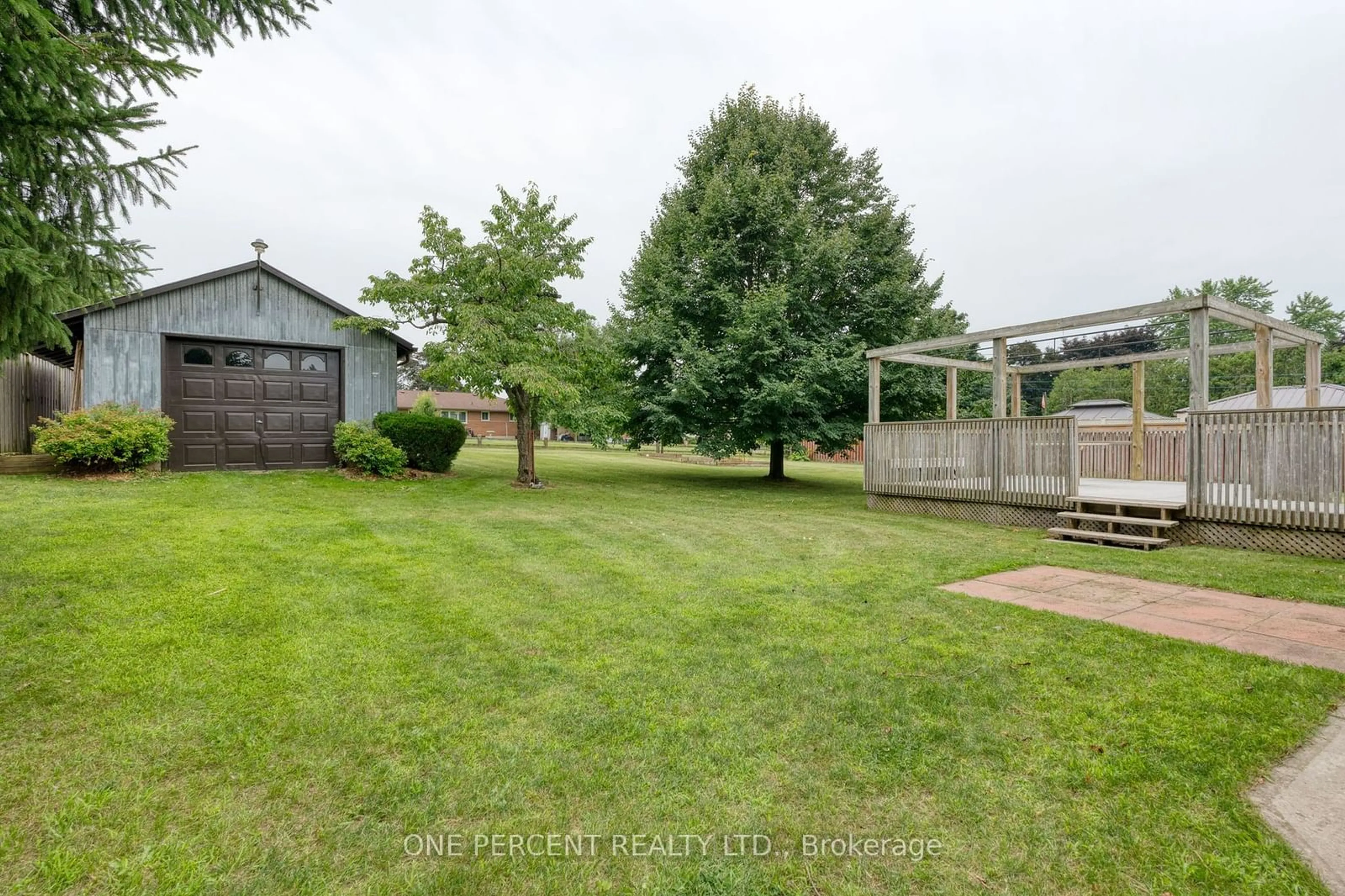 Fenced yard for 50 Lorne Ave, Brant Ontario N0E 1A0