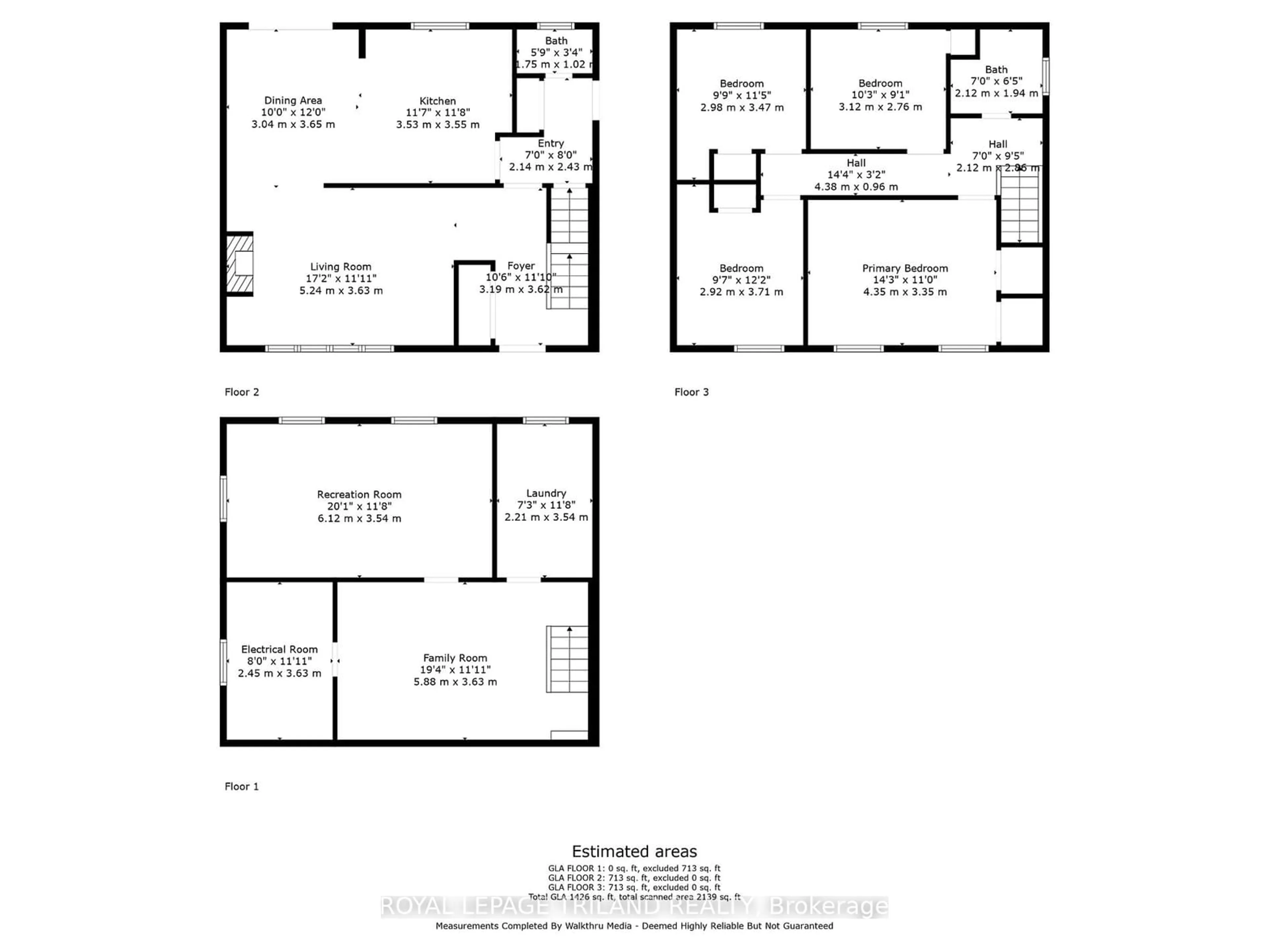 Floor plan for 464 Regal Dr, London Ontario N5Y 1J9