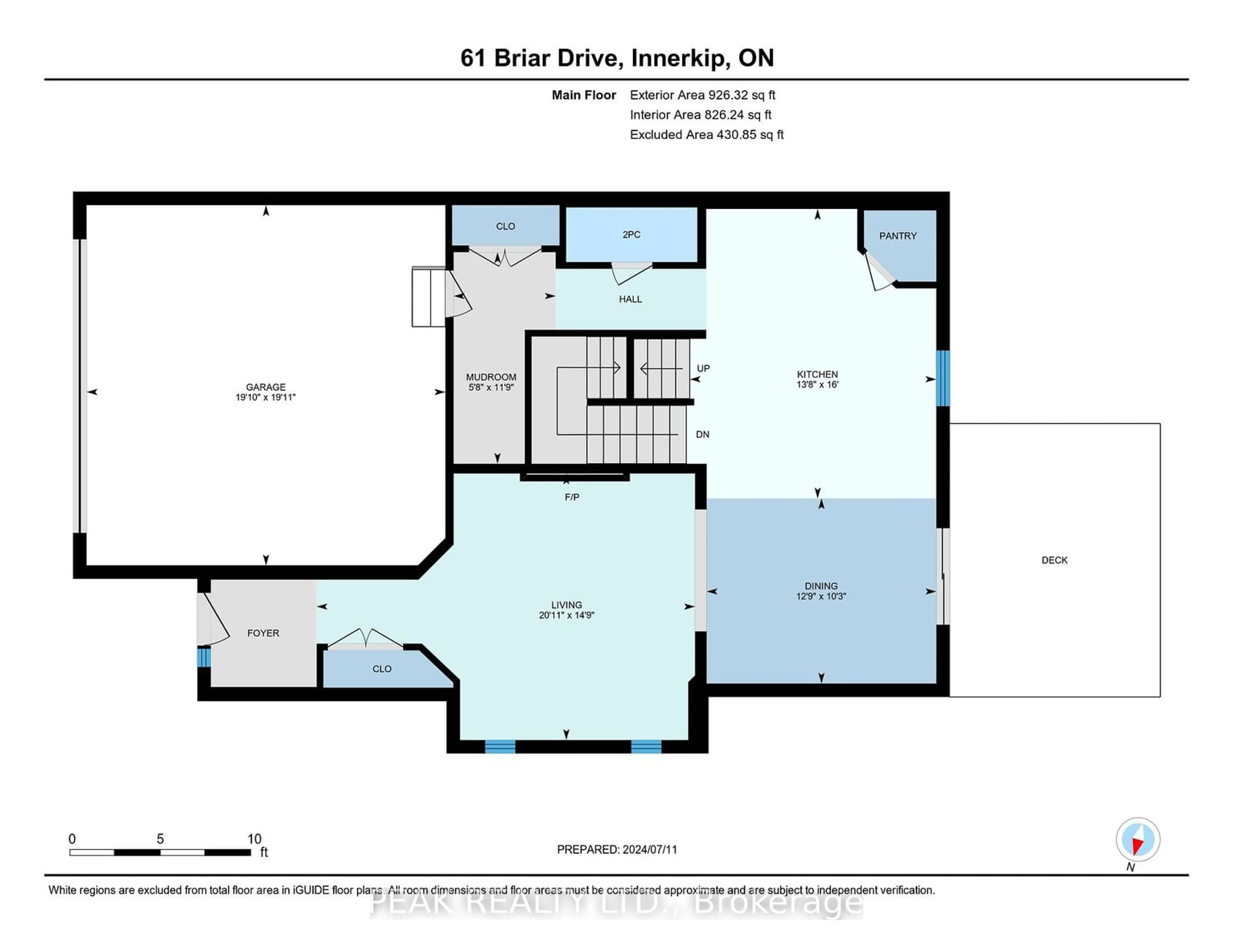 Floor plan for 61 Briar Dr, East Zorra-Tavistock Ontario N0J 1M0