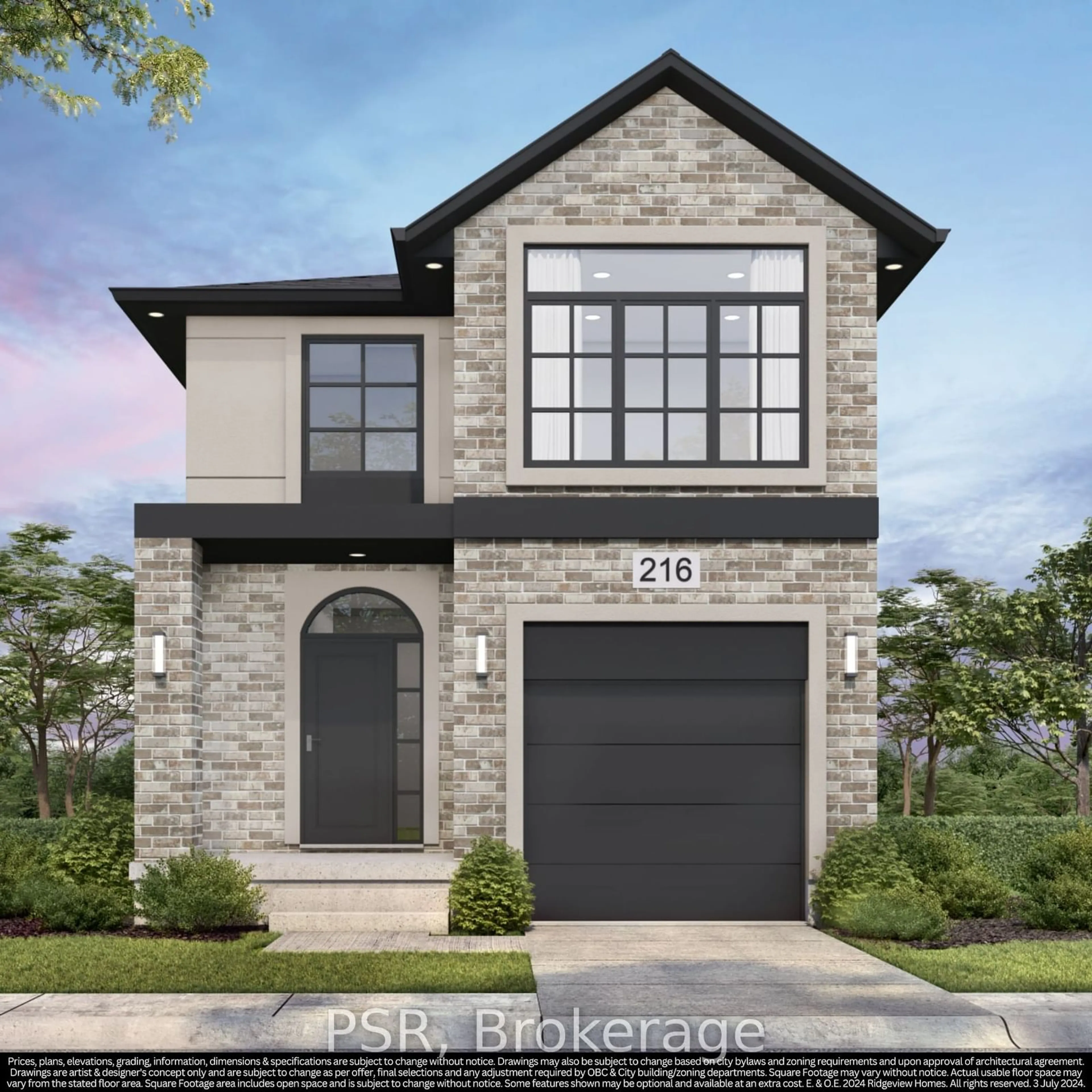 Home with brick exterior material for Lot 25 Rivergreen Cres, Cambridge Ontario N1S 0E5