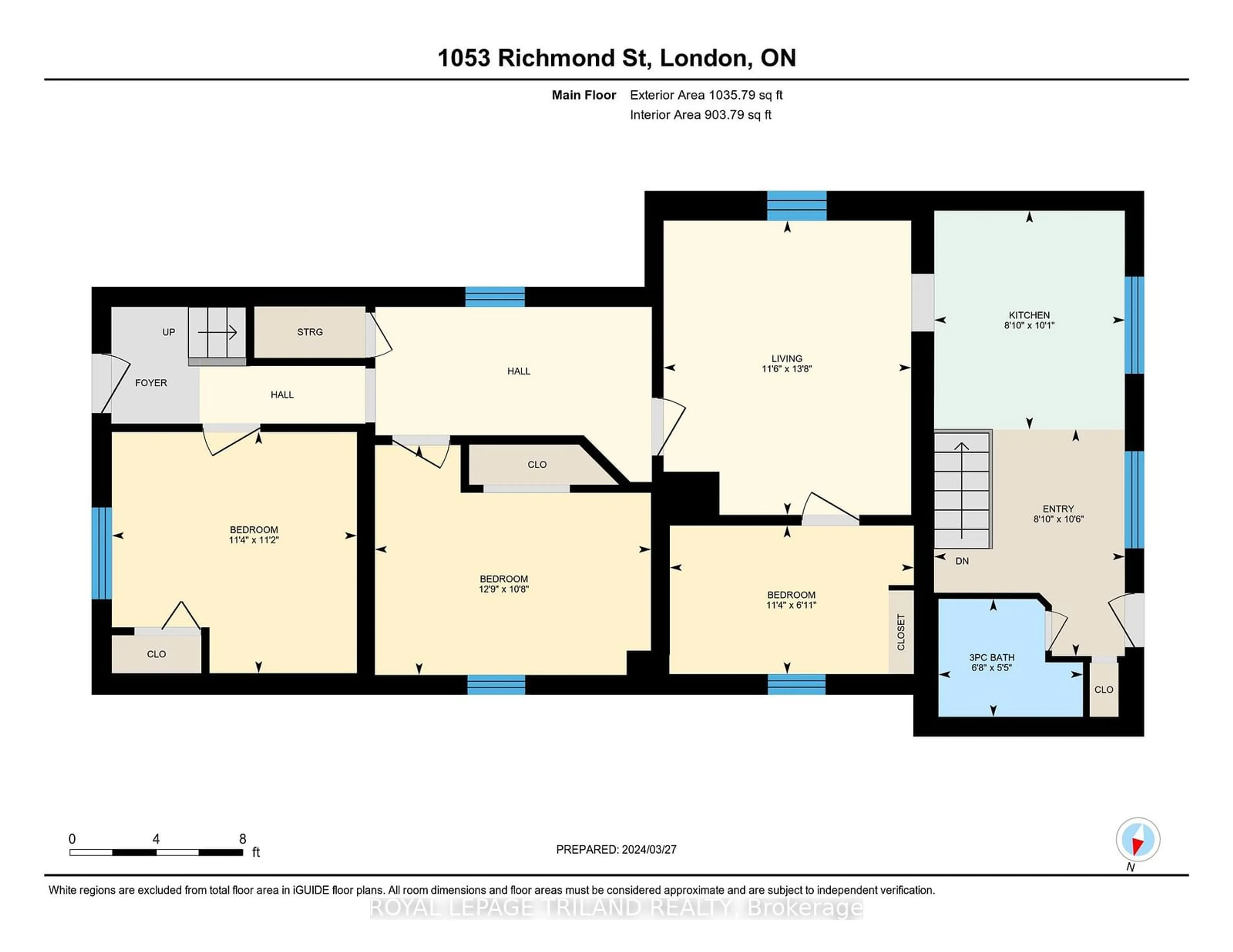 Floor plan for 1053 RICHMOND St, London Ontario N6A 3J7