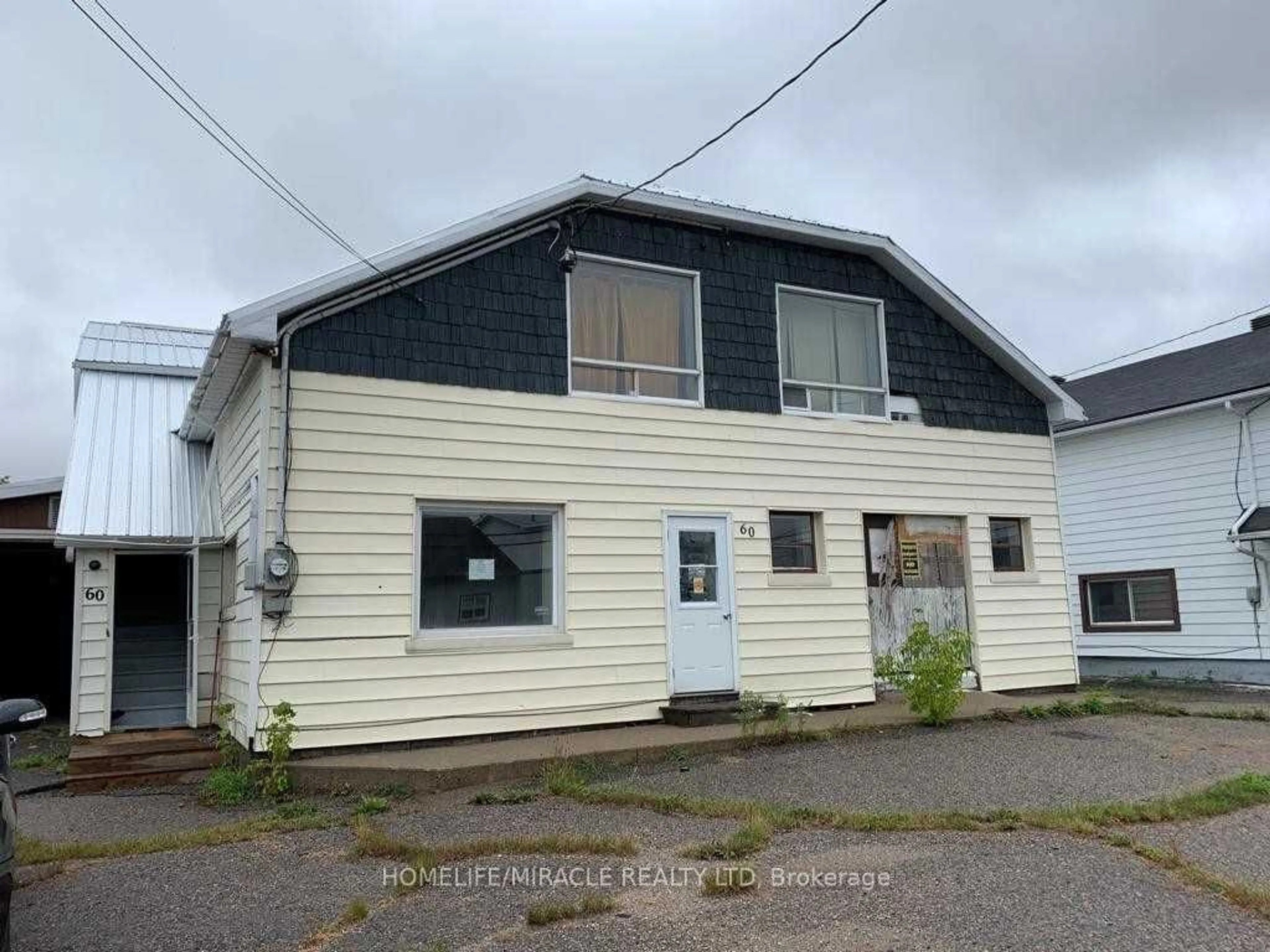 Frontside or backside of a home, the front or back of building for 60 Tenth St, Armstrong Ontario P0J 1E0