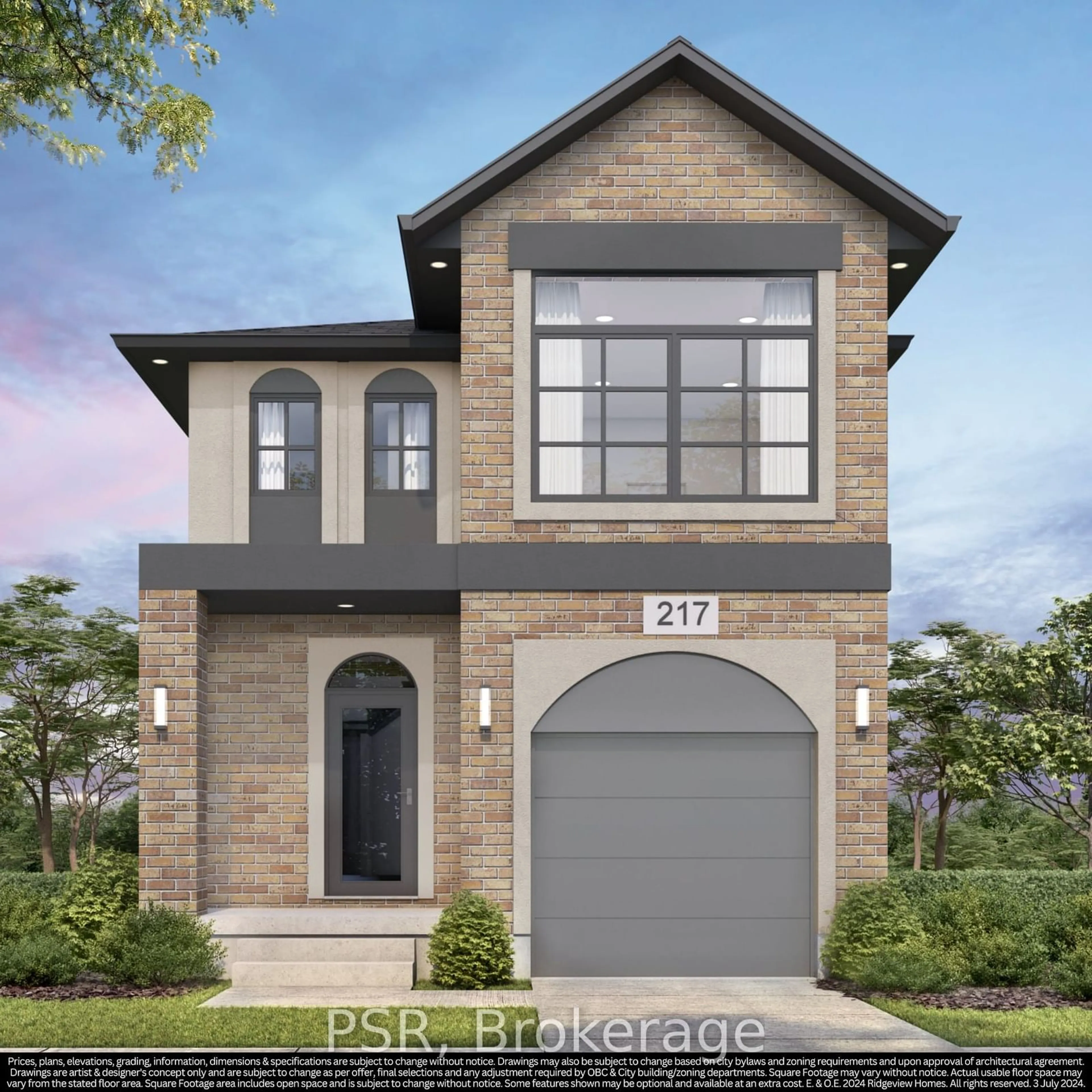 Home with brick exterior material for Lot 19 TBD Rivergreen Cres, Cambridge Ontario N1S 0E5