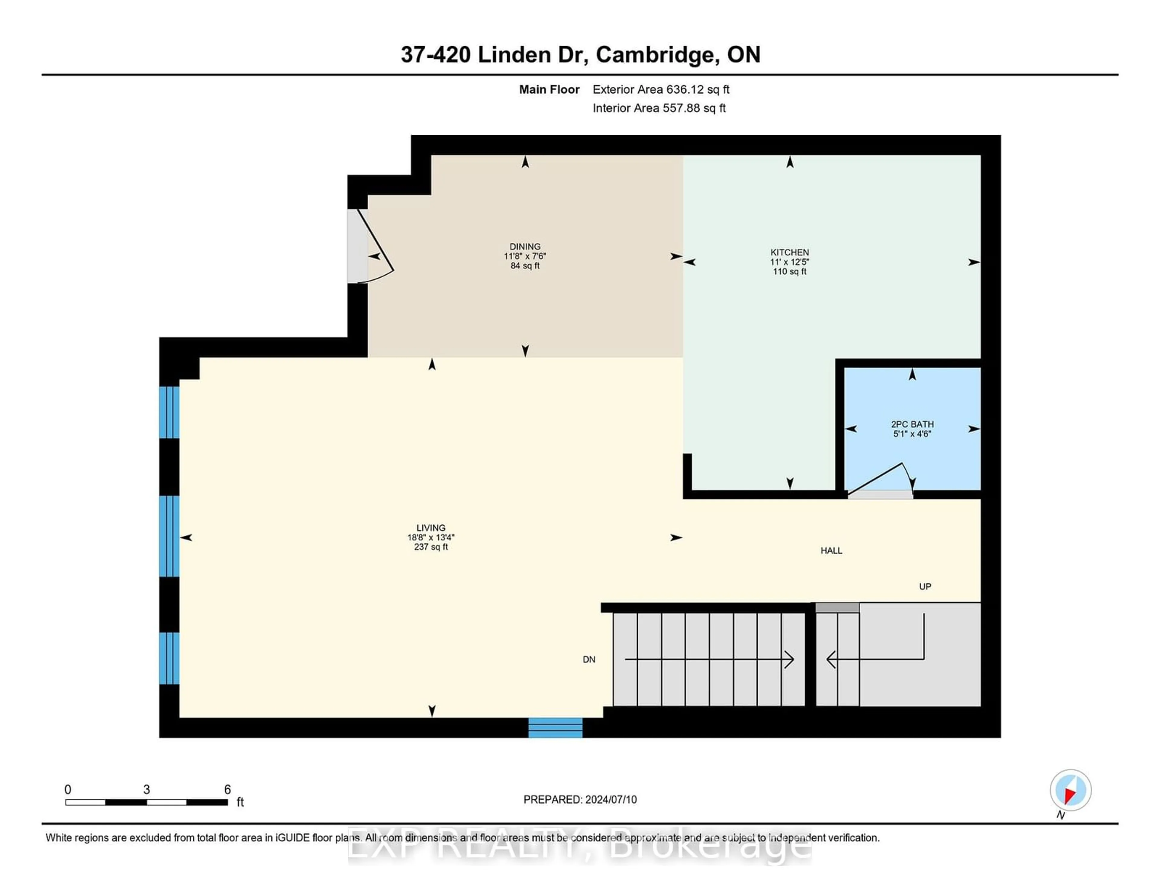 Floor plan for 420 Linden Dr #37, Cambridge Ontario N3H 0C6