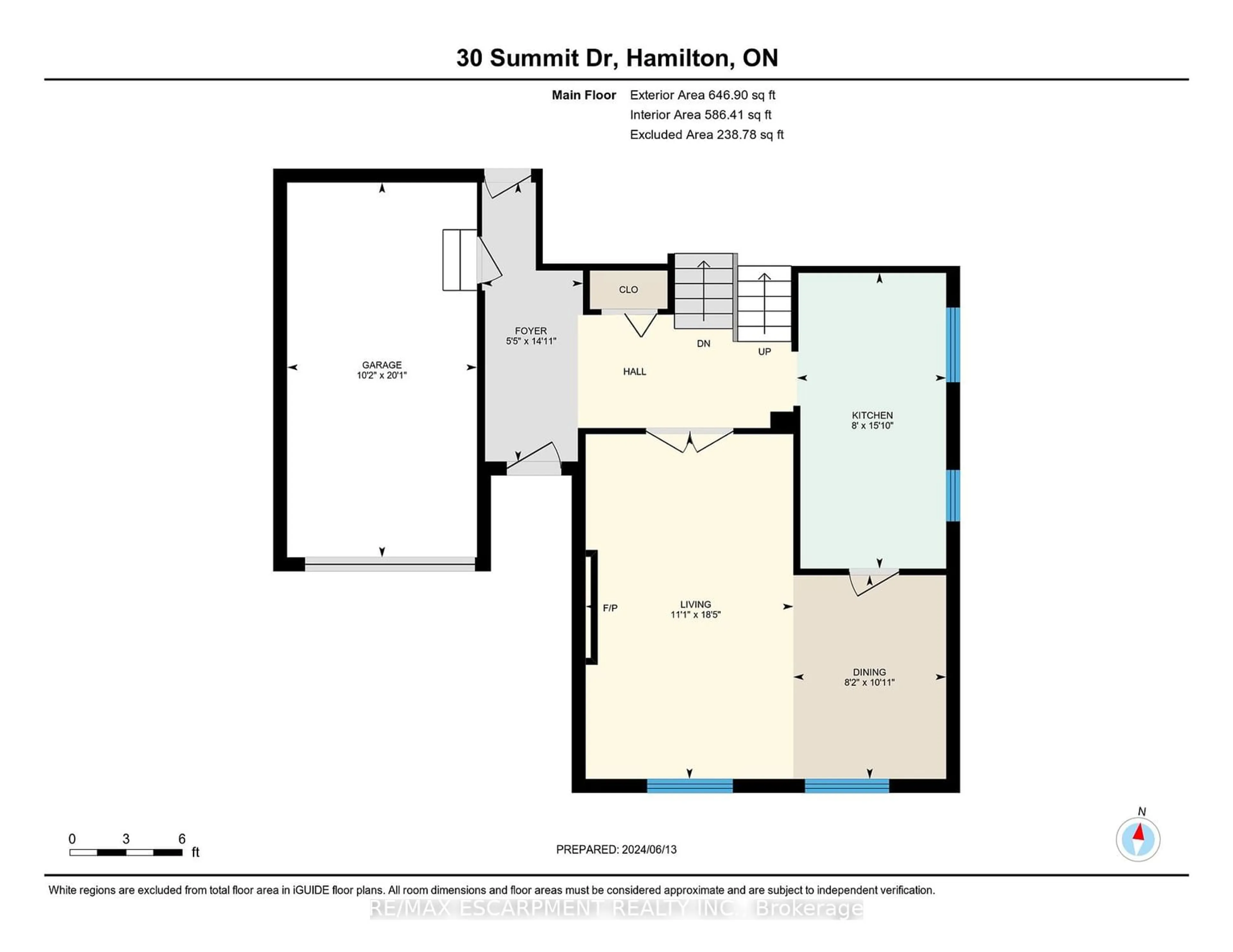 Floor plan for 30 Summit Dr, Hamilton Ontario L0R 2H1
