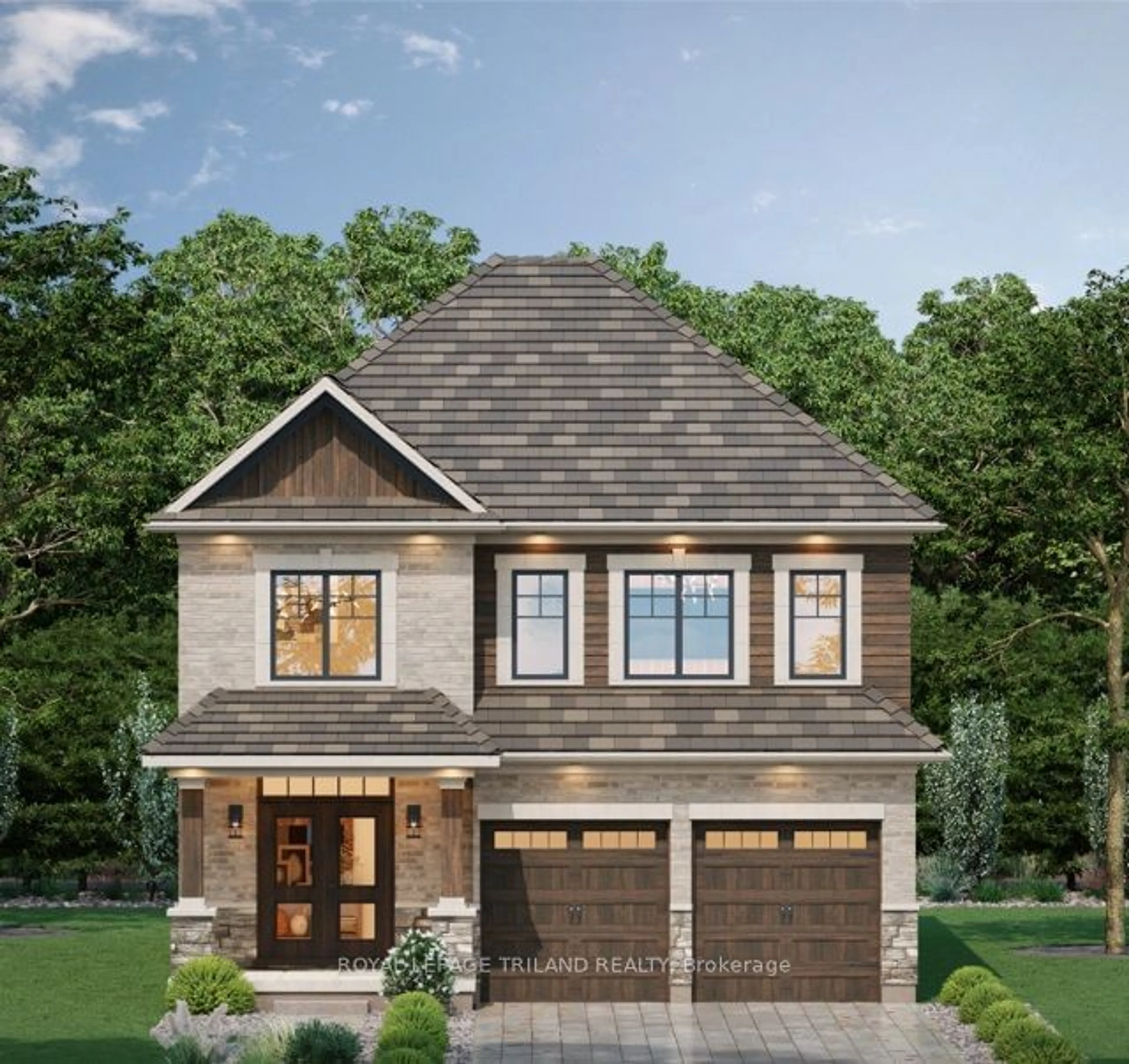 Home with brick exterior material for Lot 77 Heathwoods Ave, London Ontario N6P 1H5