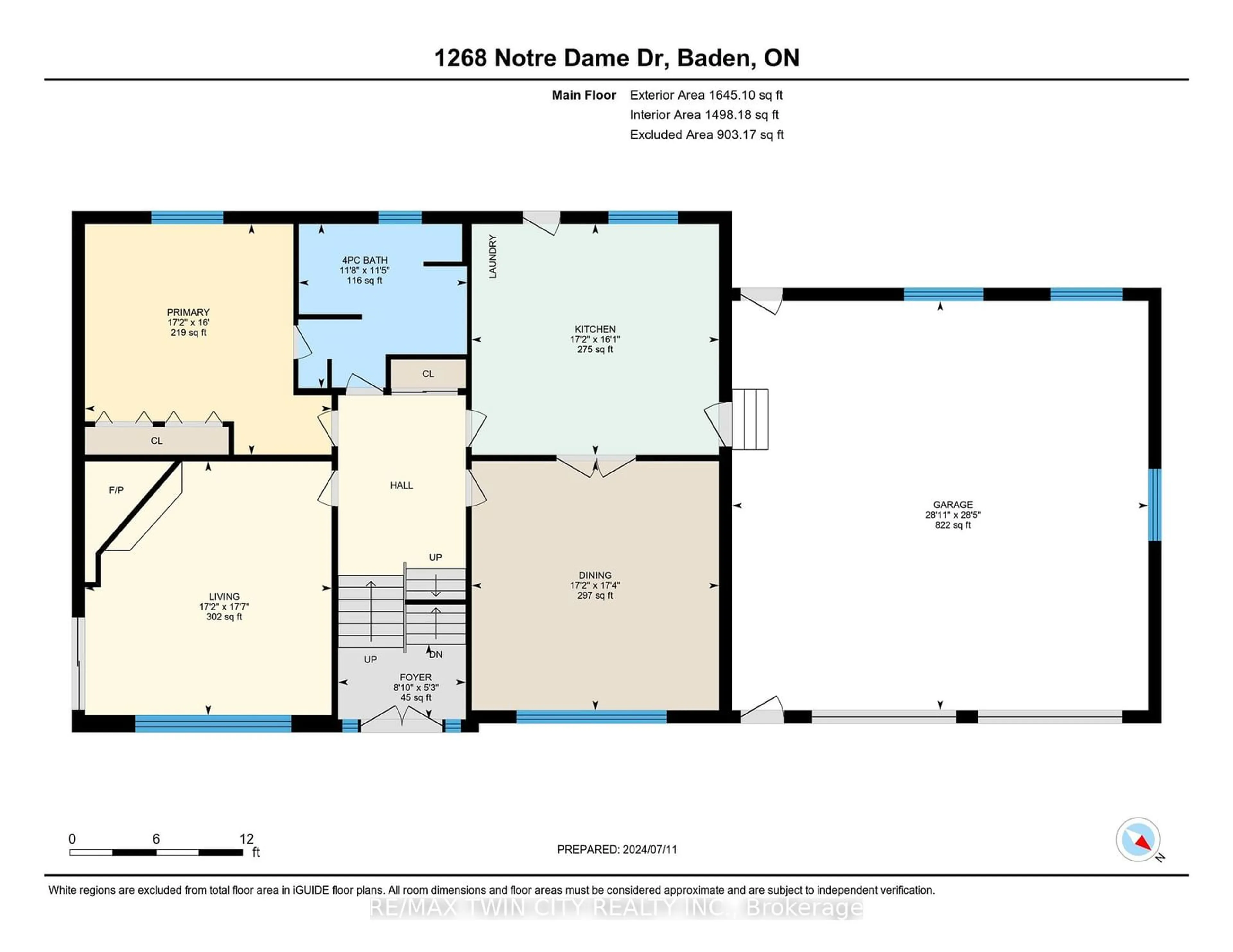 Floor plan for 1268 Notre Dame Dr Dr, Wilmot Ontario N0B 0B2