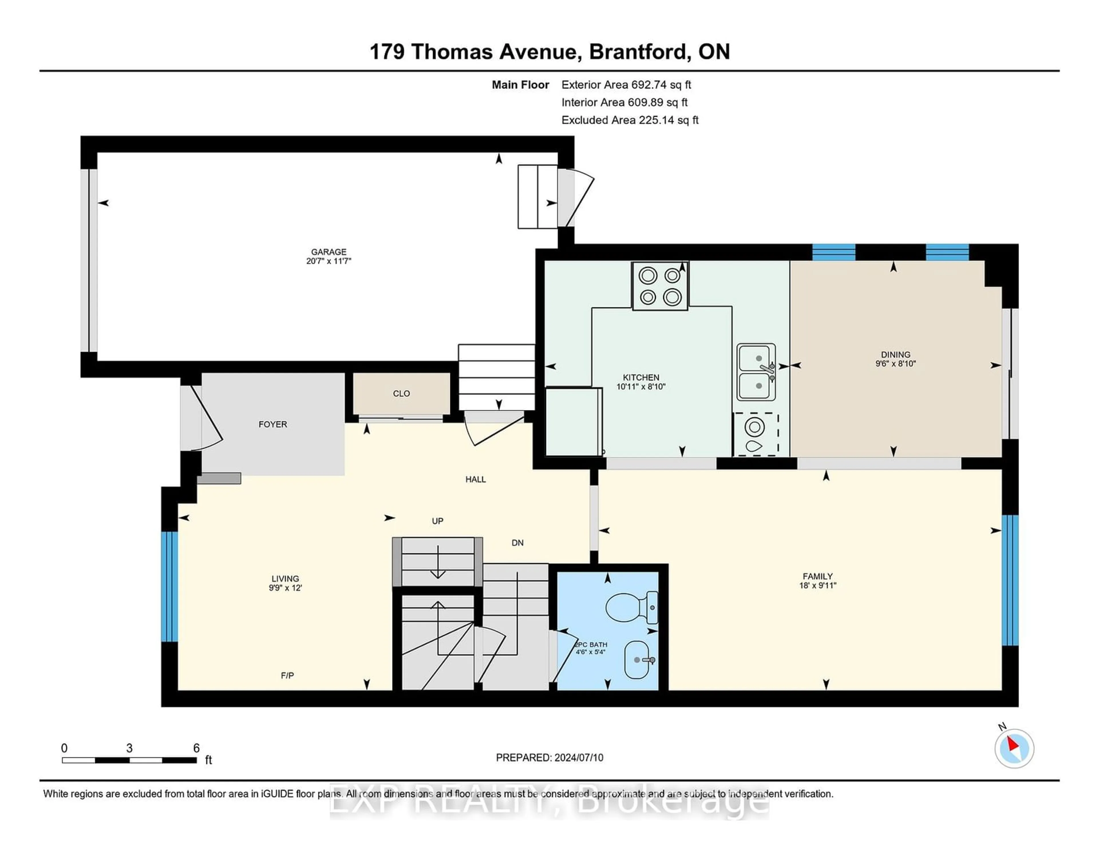 Floor plan for 179 Thomas Ave, Brantford Ontario N3S 0E2